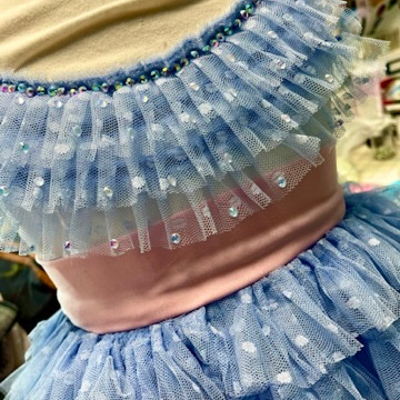 Throwback to this sweet girl's precious solo (yes the doll's dress matches).