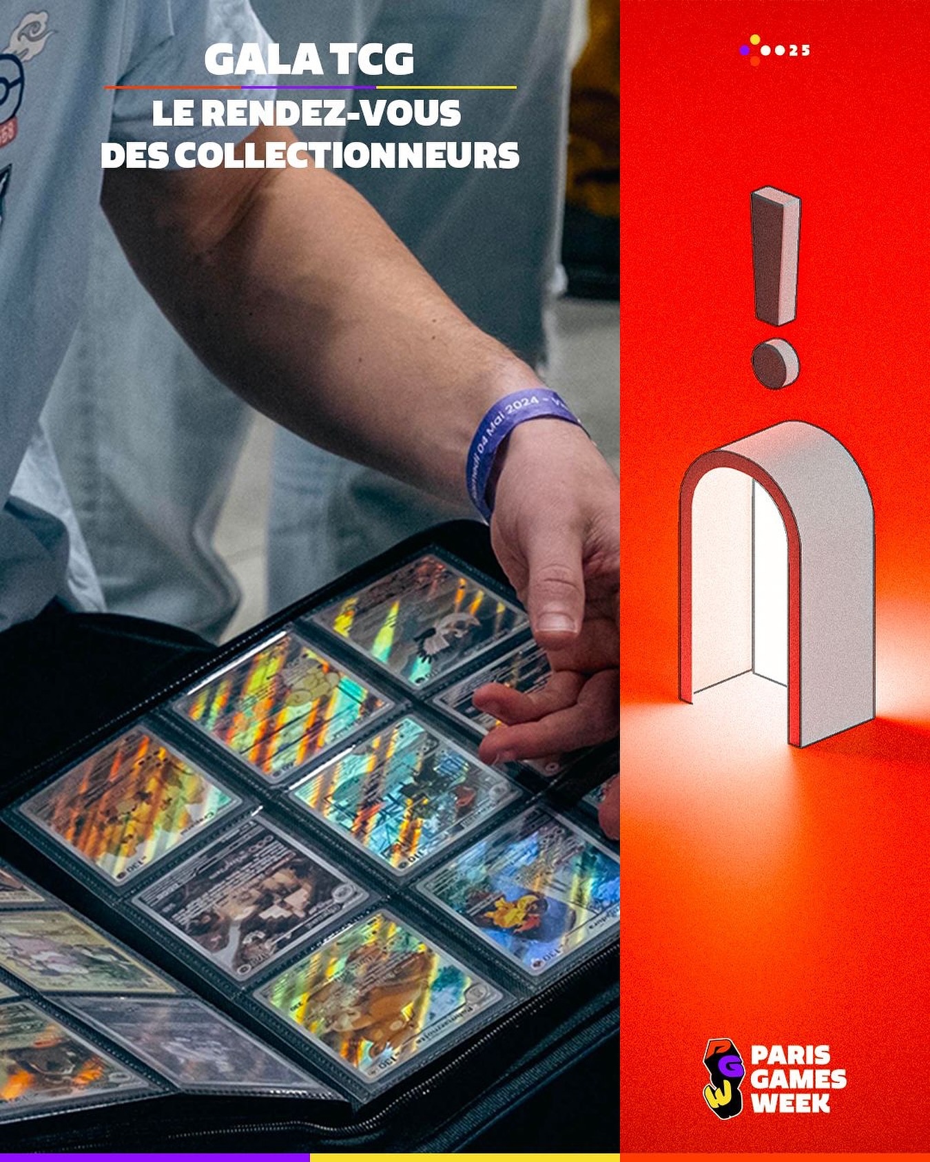 Le Gala TCG fait son entrée à la Paris Games Week !
Le plus grand salon de cartes à collectionner d’europe s’invite à la PGW pour le plus grand plaisir des passionnés. Une collaboration inédite entre deux univers qui célébrera celles et ceux qui les font rayonner.
Au programme, des boutiques, des illustrateurs, des guests, de l’initiation aux jeux, et bien plus encore !
🃏 Rendez-vous du 30 octobre au 2 novembre 2025, à Paris Expo Porte de Versailles pour un moment hors du commun.
#pgw #galatcg #parisgamesweek #jeuvideo #tcg #tradingcardgame