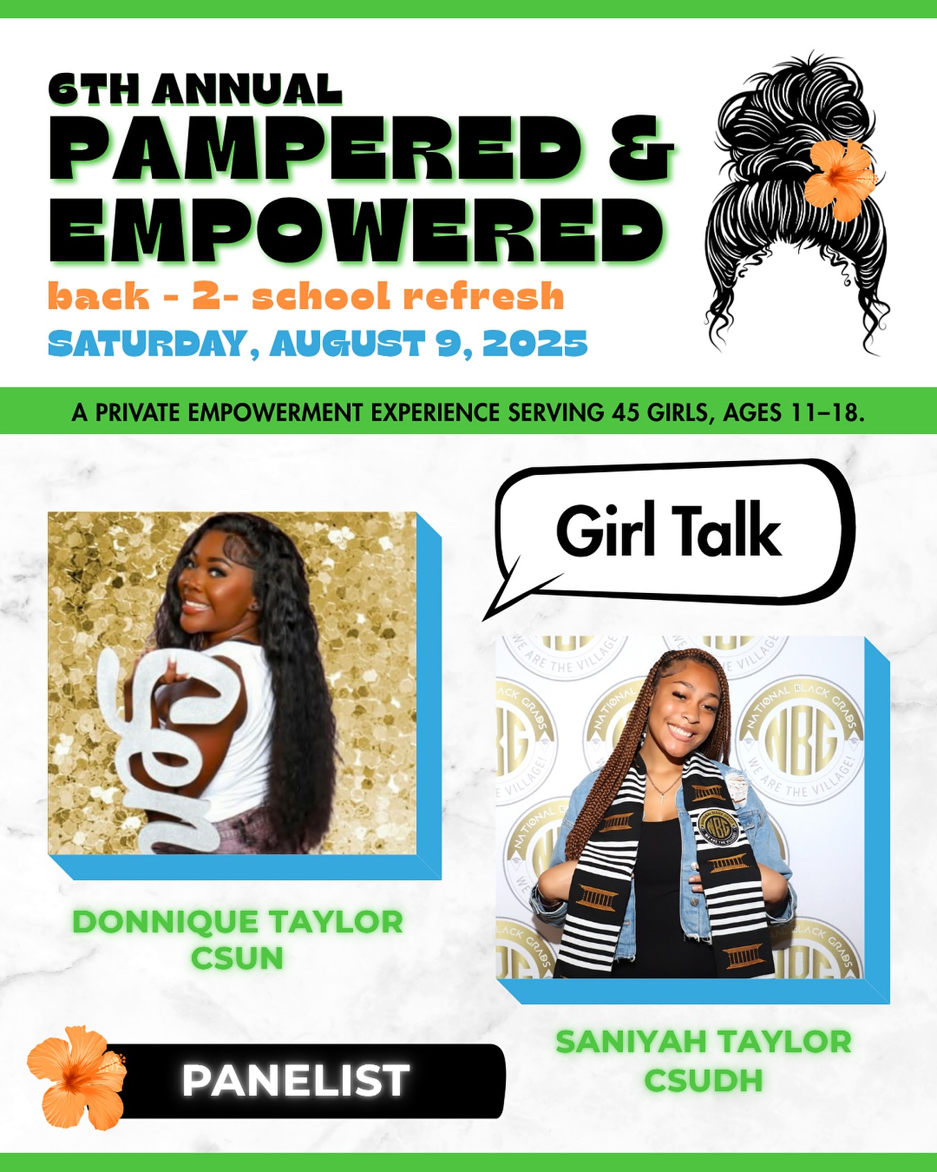 From Honey Bunz graduates to role models in action 🌟😍🥰
Saniyah & Donnique Taylor return to Pampered & Empowered, not as mentees, but as voices of inspiration for the next generation.🩷💜💚
#PamperedAndEmpowered #RebuildAltadena #PE25