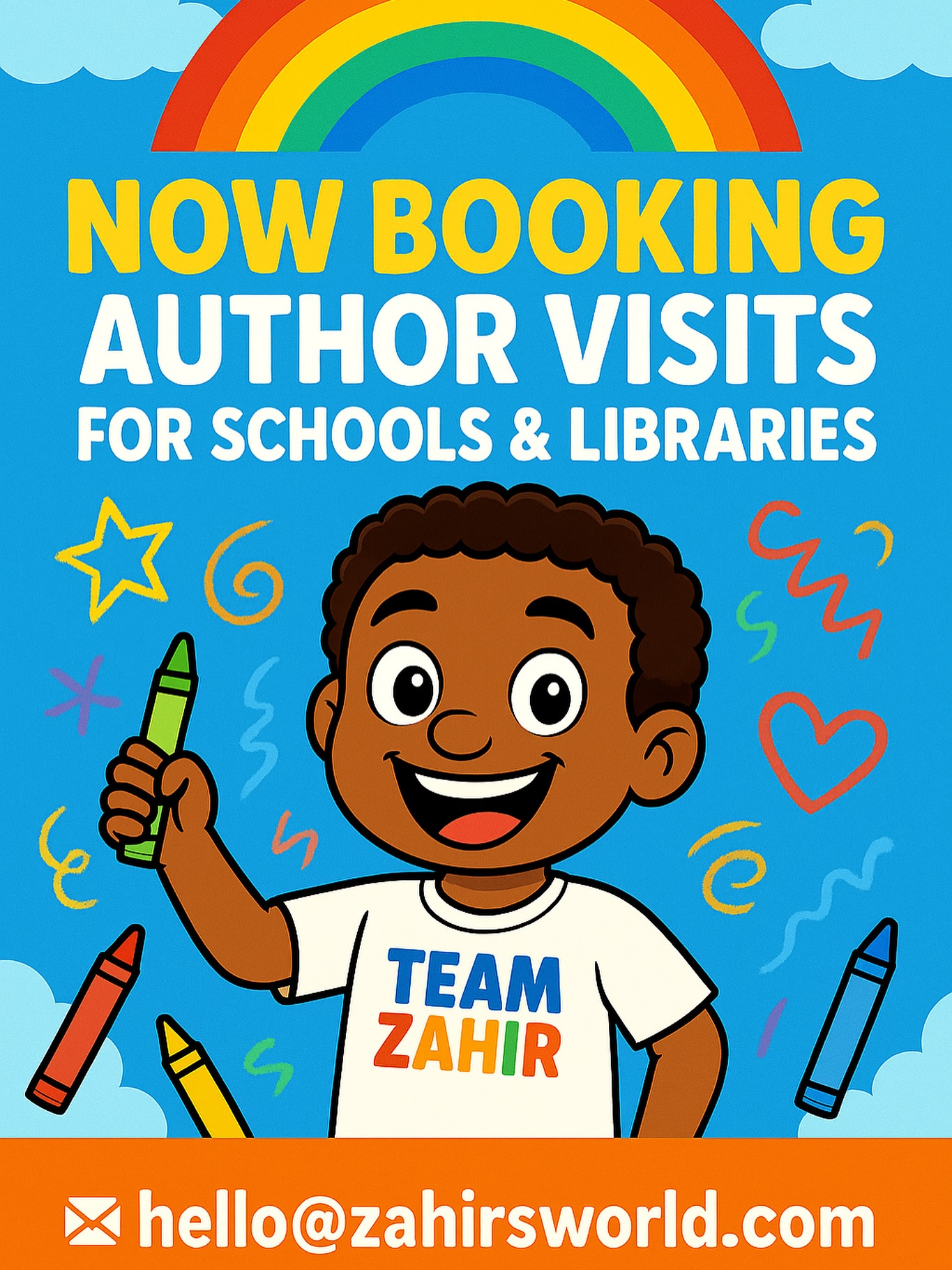 📚✨ Now Booking Author Visits for Schools & Libraries!
Calling all educators, librarians, daycare directors, and parents, let’s bring a little color, kindness, and creativity to your classroom or community space. 🎨💛
During our visits, kids will:
🖍 Enjoy an interactive reading of Zahir Speaks in Colors
🧩 Learn about autism awareness in a fun, age-appropriate way
✏️ Participate in hands-on, creative activities
💬 Discover the many ways we can all communicate and connect
Perfect for:
🏫 Elementary schools
📚 Public & community libraries
🏡 Daycares & early learning centers
💡 Autism awareness month programs
📧 Email hello@zahirsworld.com to book your visit today spots fill quickly!