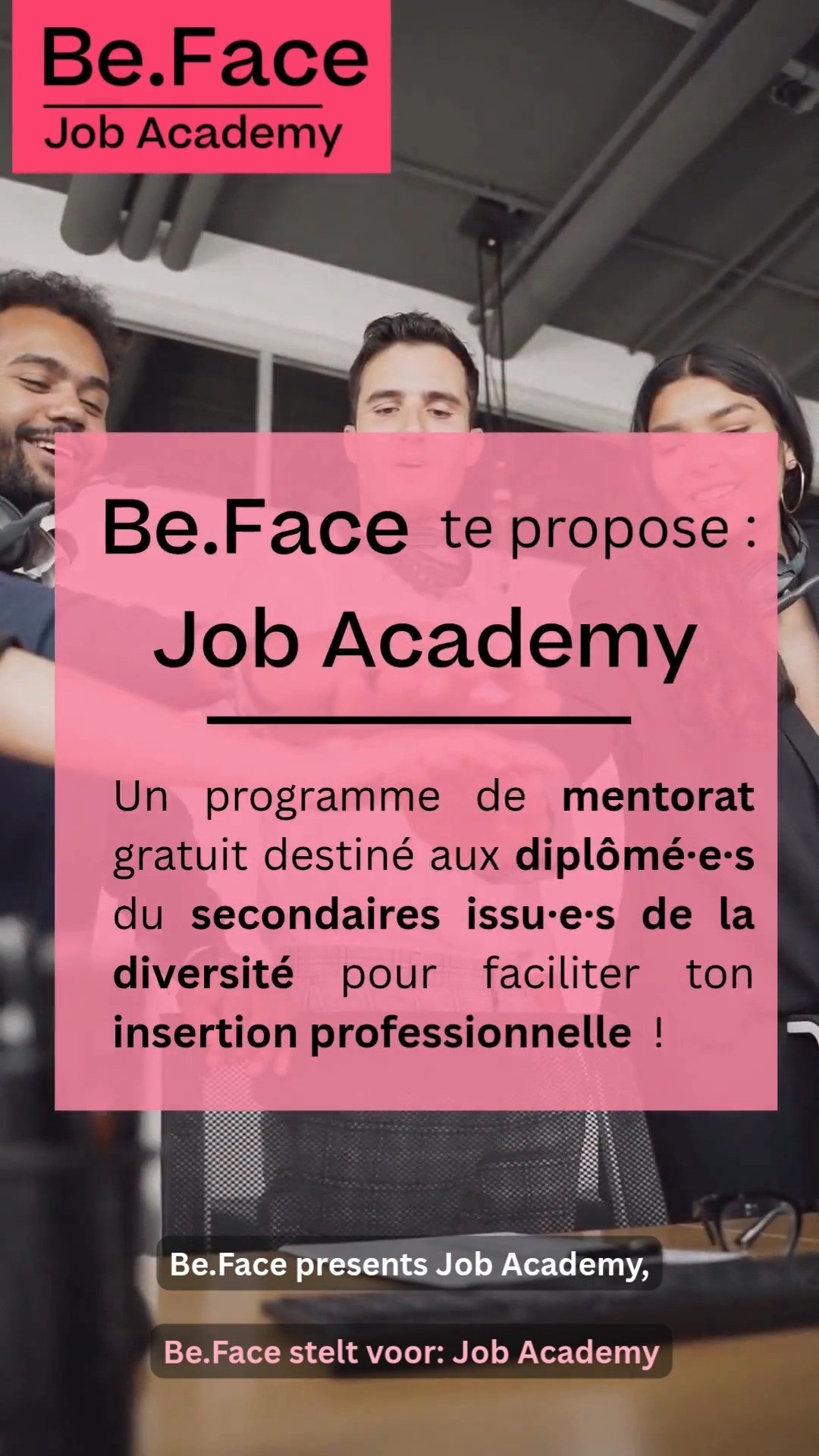 🔍 Tu cherches un emploi, mais tu fais face à des freins à l’insertion professionnelle ?
🎓 Tu as un bachelier ou un master, et un permis de travail en Belgique ?
🌈 Tu viens d’un parcours atypique, tu es issu·e de la diversité ou tu te sens exclu·e du marché de l’emploi ?
🚀 Le programme Job Academy est là pour t’aider à franchir ces obstacles et à relancer ta carrière.
Pendant 6 mois, tu bénéficies :
✨ d’un mentor dédié
🛠️ d’ateliers pratiques et de coaching
🤝 d’un réseau professionnel pour t’ouvrir des portes
💸 100% gratuit – Ton engagement est la clé.
✅ 2 rencontre/mois + accompagnement personnalisé + accès à des opportunités concrètes
📲 Inscris-toi via notre LinkTree en bio
🌍 Ensemble, faisons de ta recherche d’emploi une réussite !
--------------
🔍 Looking for a job but facing barriers to employment?
🎓 Do you hold a bachelor’s or master’s degree and have a valid work permit in Belgium?
🌈 Are you from an underrepresented background or have a non-traditional career path?
🚀 The Job Academy program is here to support you in your job search and help you overcome those obstacles.
For 6 months, you’ll benefit from:
✨ A dedicated mentor
🛠️ Practical workshops and personalized coaching
🤝 Access to a professional network that opens real opportunities
💸 100% free – All we ask is your motivation and commitment.
✅ 2 session/month + tailored support + networking opportunities
📲 Apply now via our LinkTree in bio
🌍 Let’s build your professional future together!
#beface #JobSearch #CareerSupport #Mentoring #DiversityInclusion #JobAcademy #WorkInBelgium #CareerGrowth #ProfessionalDevelopment #EqualOpportunities #Networking #JobHunt #jobopportunity #jobseekers #EmploymentSupport #diversity