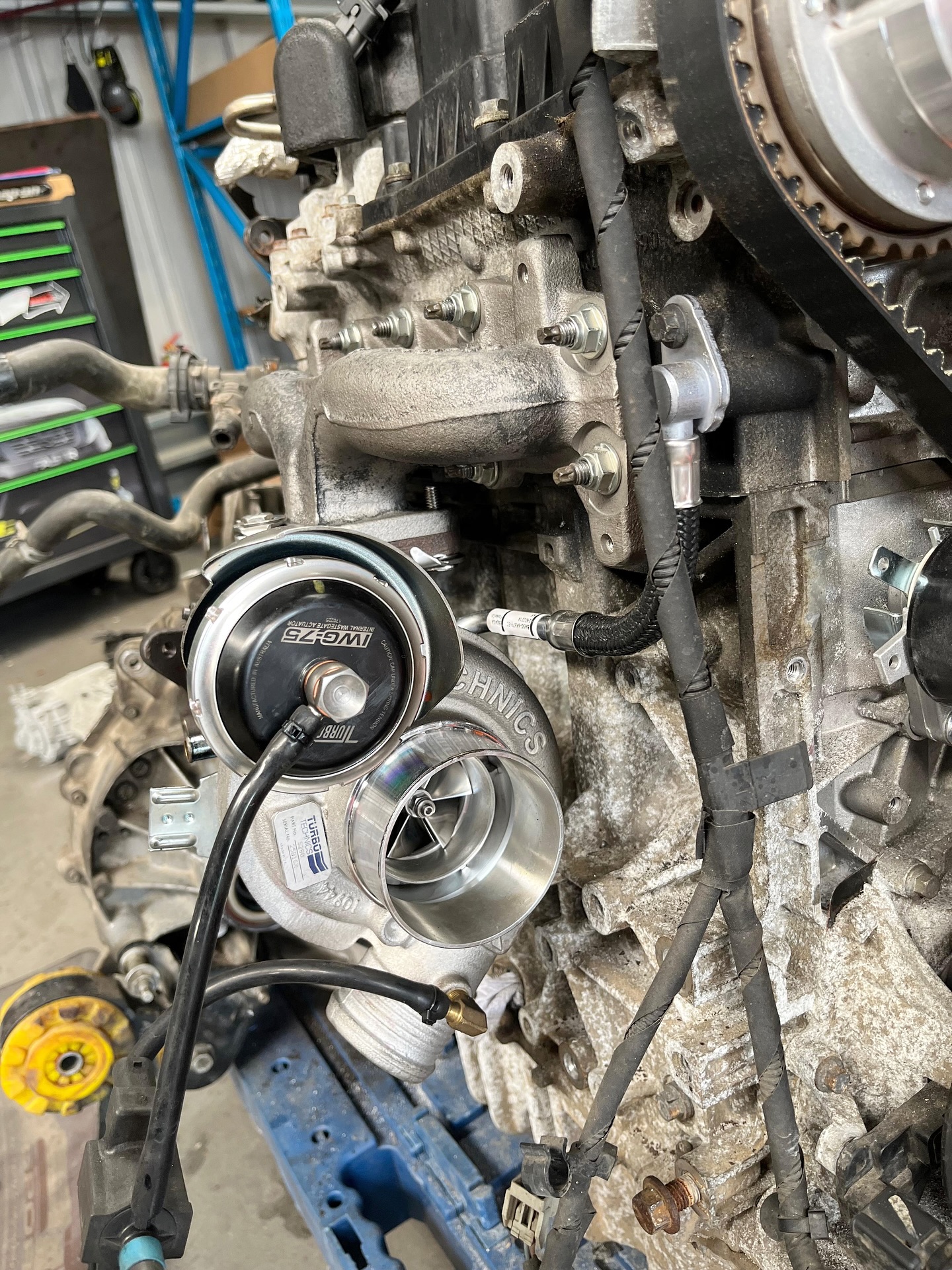 🚨 When a Bad Turbo Install Costs an Engine... 🚨
This red Ford Fiesta S180 came in with a worrying rattle. Diagnosis revealed a serious issue: a previous ST280 turbo install was so poorly done, it forced us to strip everything down.
The culprit? The larger turbo compressor housing was fouling on a block lug. We suspect the other garage cranked the exhaust manifold studs way beyond spec trying to stop leaks – snapping several and still letting it leave their shop blowing! 😤
The result? Extreme tension cracked the cylinder head. 💔
With Ford Fair THIS WEEKEND and the customer counting on us, we needed the fastest, most reliable fix: a low-mileage replacement engine.
We didn’t stop there:
✅ Correctly installed the ST280 turbo kit (properly this time!)
✅ ALL new gaskets, nuts, bolts, washers & studs
✅ Fresh cambelt kit & water pump
✅ New rocker cover gasket & fuel pump lifter
Crisis averted! 🛠️ This Fiesta is now running strong and ready to rip up Ford Fair! 👊
Moral: Precision matters. Don’t let a shortcut cost you an engine.
#OCMotorsport #FordFiesta #FiestaST #st180 #TurboProblems #EngineSwap #CarRescue #FordFair #TurboInstall #MechanicLife #CarRepair #TrustTheExperts #SavedIt #GarageGoals #stoc