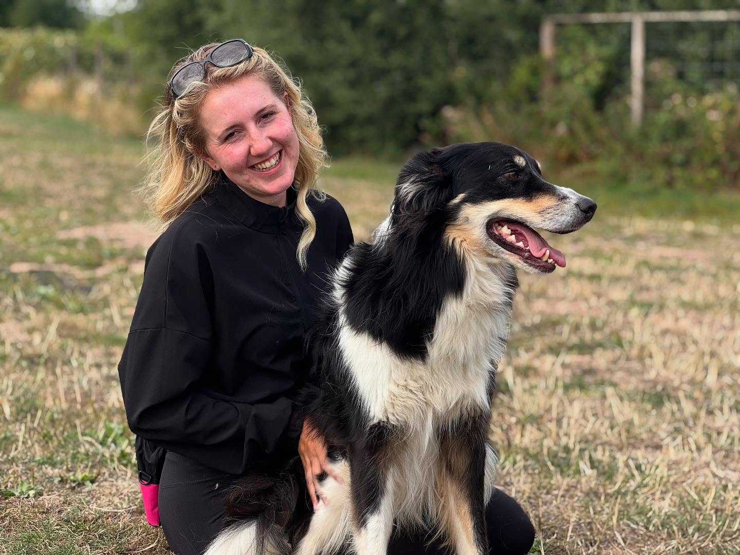 Ted showing just a little bit of enthusiasm at being reunited with @shropshireherders. Who doesn’t love an unsolicited facial?! #longhairedhoax #collielove
