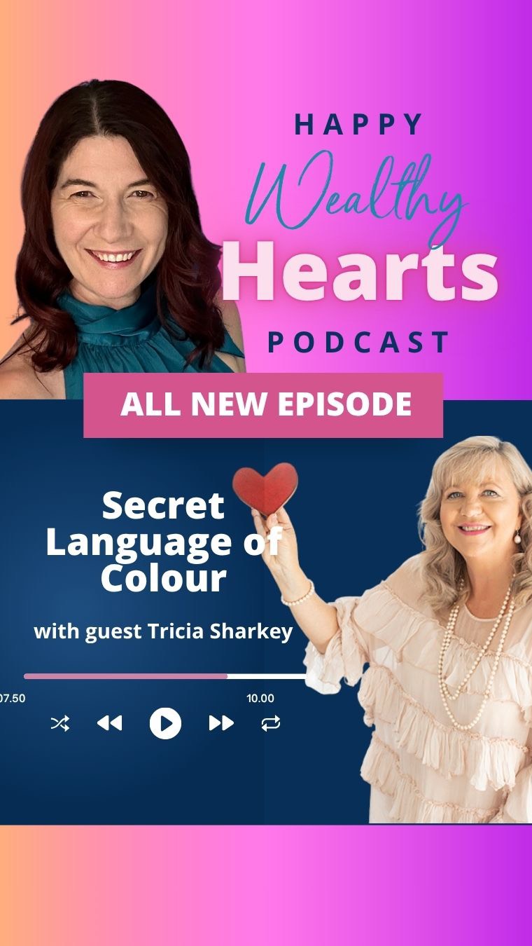 Have you ever wondered what the colours you are drawn to say about you? Do you find yourself strangely drawn to different colours at different times in your life.
This week on #happywealthyheartspodcast we are joined by Tricia Sharkey who shares with us The Secret Language of Colour.
Link in bio to listen now!
#colourtherapy #youcanhealyourlife #louisehay #moneycoach #selflove #townsvillesmallbusiness #podcast
