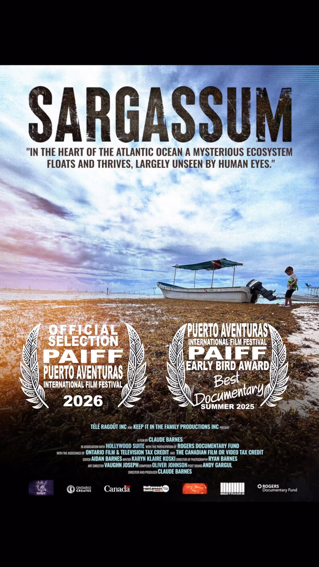 One of our Early Bird winners SARGASSUM will be shown at PAIFF26. A must-see film for our #puertoaventuras community #sargassum #rivieramaya #tulum #paiff #pafilmfestival #filmfestival #documentary @keepitinthefamilyproductions @puertoaventurasoficial @puertoaventurasliving @puertoaventuraslifestyle