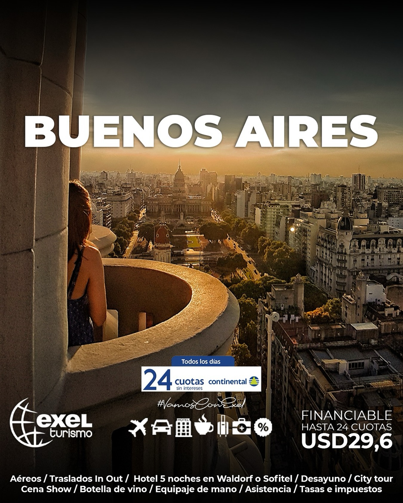 #VamosConExel a Buenos Aires 😍
Contáctate con nosotros para más detalles 📲
#viajes #turismo #exel