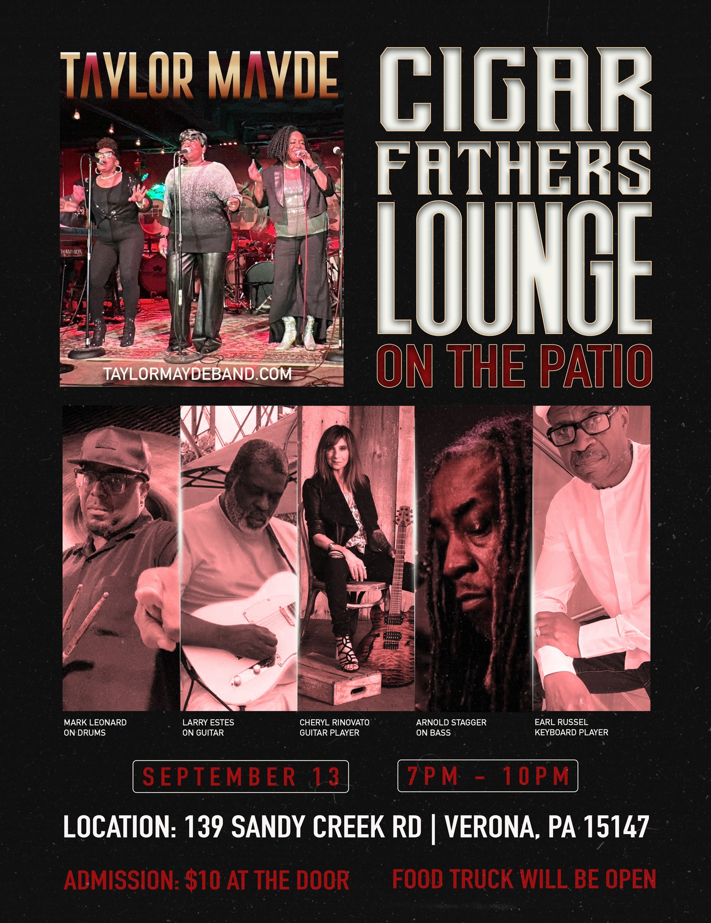 SEPT 13 7PM-10PM @ CIGAR FATHERS LOUNGE #pittsburghentertainment #pittsburghbandsandmusicians #pittsburghbands #pittsburghliveentertainment #pittsburghparties #taylormaydeband