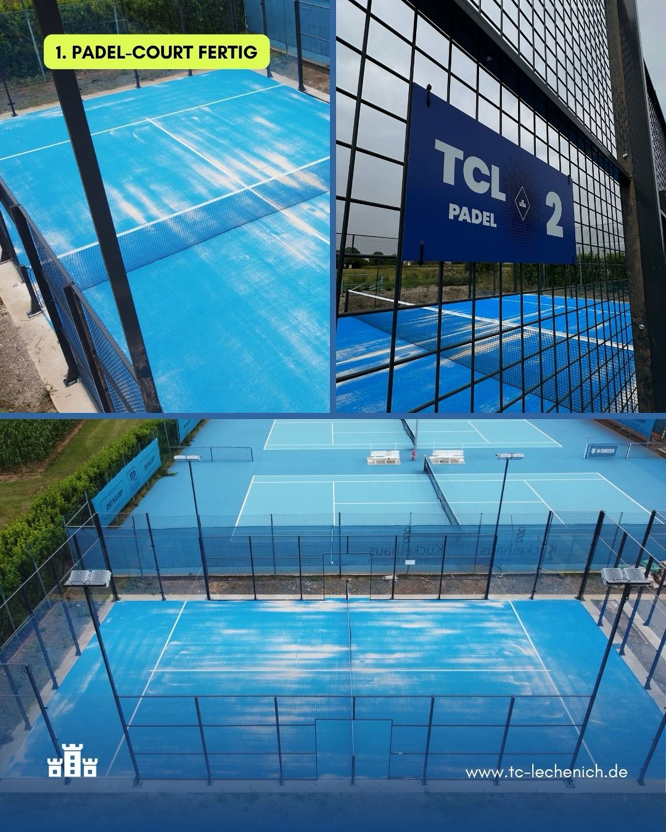 8.8.25 | Exciting News! Unser erster Padel Court ist fertiggestellt und ab sofort buchbar über unsere Website. Mitglieder UND Gäste können endlich Padel bei uns spielen! 🤩 VAMOS! P.S.: Auf der Suche nach Mitspieler:innen? Check den Link in unserer Bio und trete jetzt in unsere WhatsApp Gruppe ein. Da findest Du weitere Padelbegeisterte 🎾
P.P.S.: Der zweite Court wird auch sehr bald fertig und buchbar für euch sein!