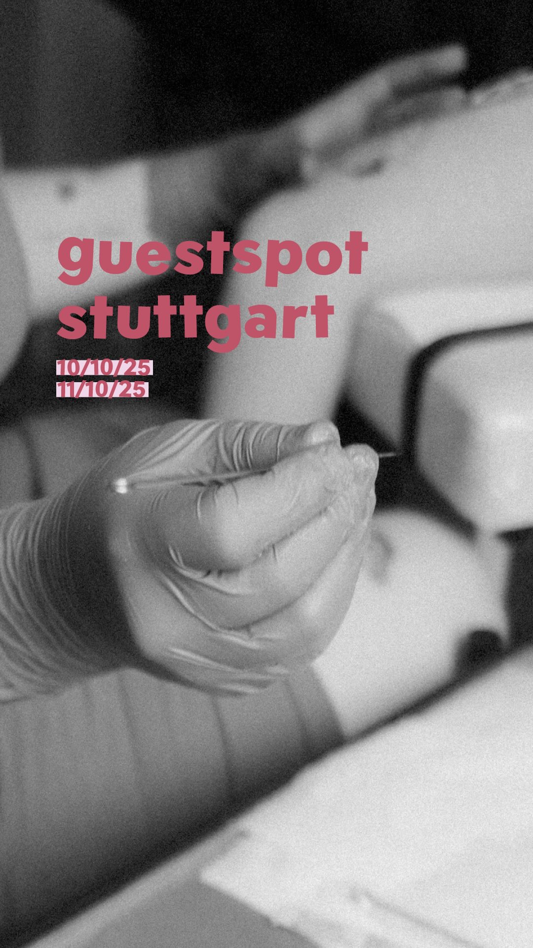 ✽ stuttgart guestspot ✽
𝟏𝟎.-𝟏𝟏.𝟏𝟎.𝟐𝟎𝟐𝟓
für zwei tage bin ich im oktober wieder im @studio.butterberg zu gast! flash bring ich mit - custom designs sind aber auch möglich.
ich zauber dir gern was botanisches, surreales, verträumt verspieltes. schick mir deine idee über
studioknuts.de/guestspots
#stuttgarttattoo
#tattoostuttgart
#handpoke
#handpoketattoo
#handpoketattoos
#stickandpoke
#finelinetattoo
#delicatetattoos
#weimartattoo
#erfurttattoo
#jenatattoo
#stuttgartguestspot
#stuttgartguestartist