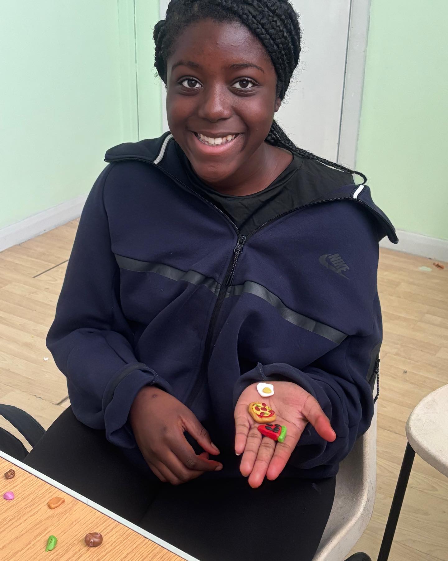 In arts and crafts we made little sculptures out of clay🤩 #croydonhaf2025