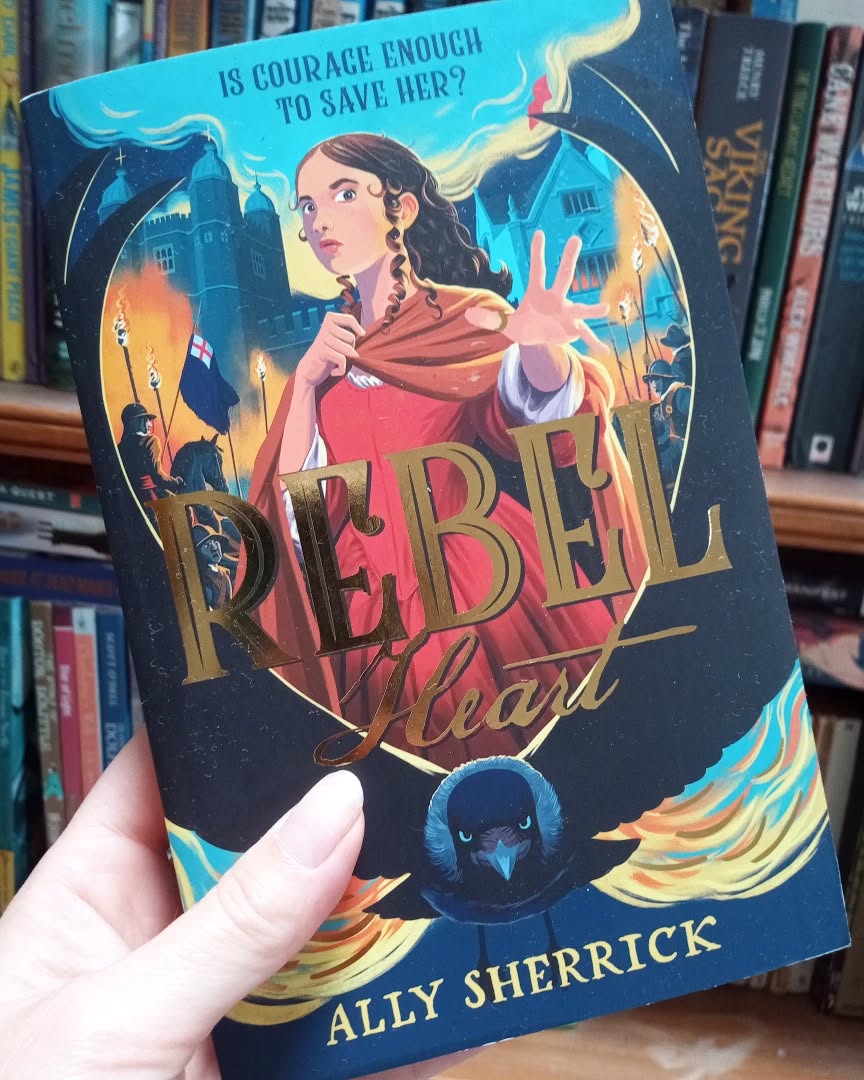 This brilliant latest novel from historical fiction genius Ally Sherrick is sooo good! Set in England during the Civil War it tracks the gripping adventures of feisty heroine Merryweather Pryce, on a mission to find her father on the battlefields before her home falls to the Rebels. And what a gorgeous cover! A fab read for 11-14s.