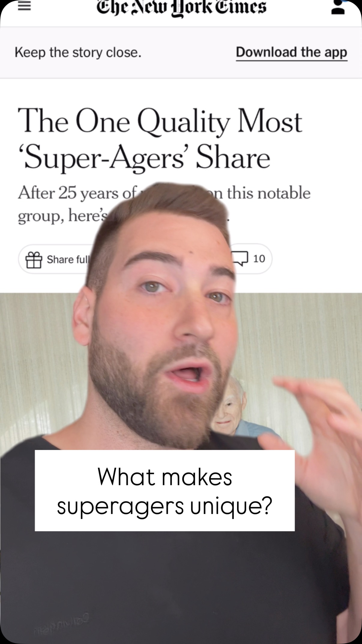 What makes “super agers” unique? New research just published this morning shows what they have in common, and the amazing impact it has on their brains (Weintraub et al., Alzheimer’s & Dementia, 2025)