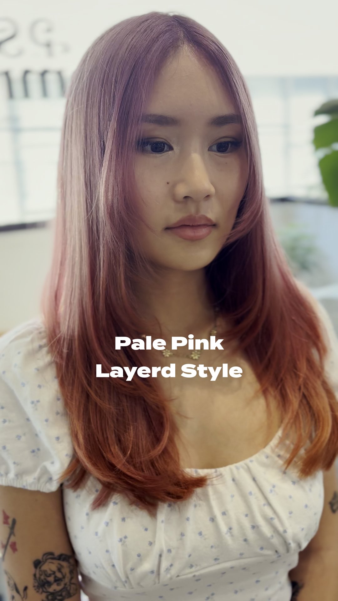 Thank you for coming 🇺🇸
#hushcut #layercut #pinkhair #kouenji #englishspeakingsalon #高円寺