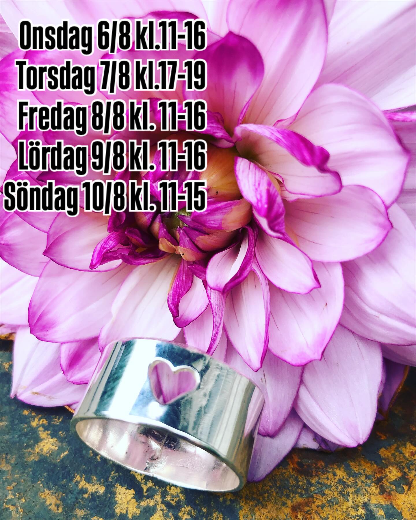 Veckans öppettider🩷