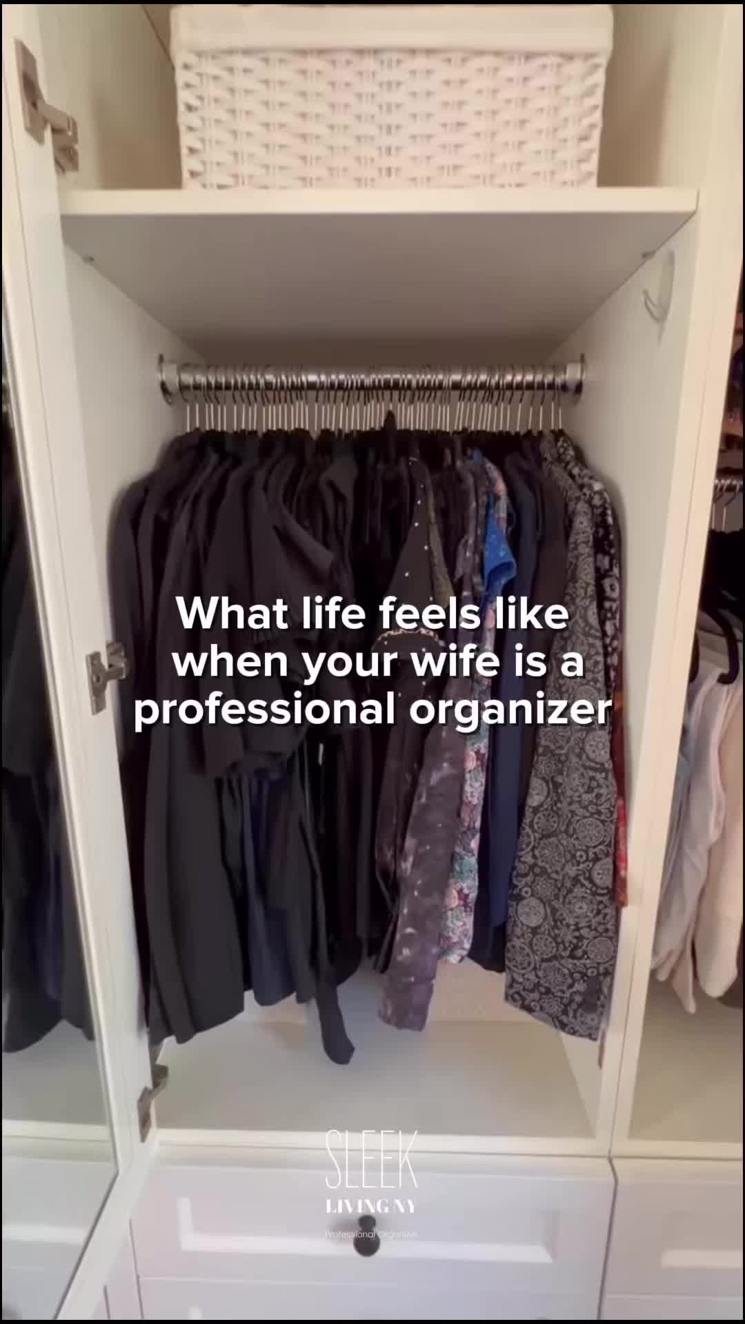 Live an organized life! 🌟💫 Being a professional organizer is a lifestyle. Let Sleek Living help you find perfect order in your home 🏠💪. Click to discover how! 📲 #SleekLiving #HomeOrganization #Lifestyle