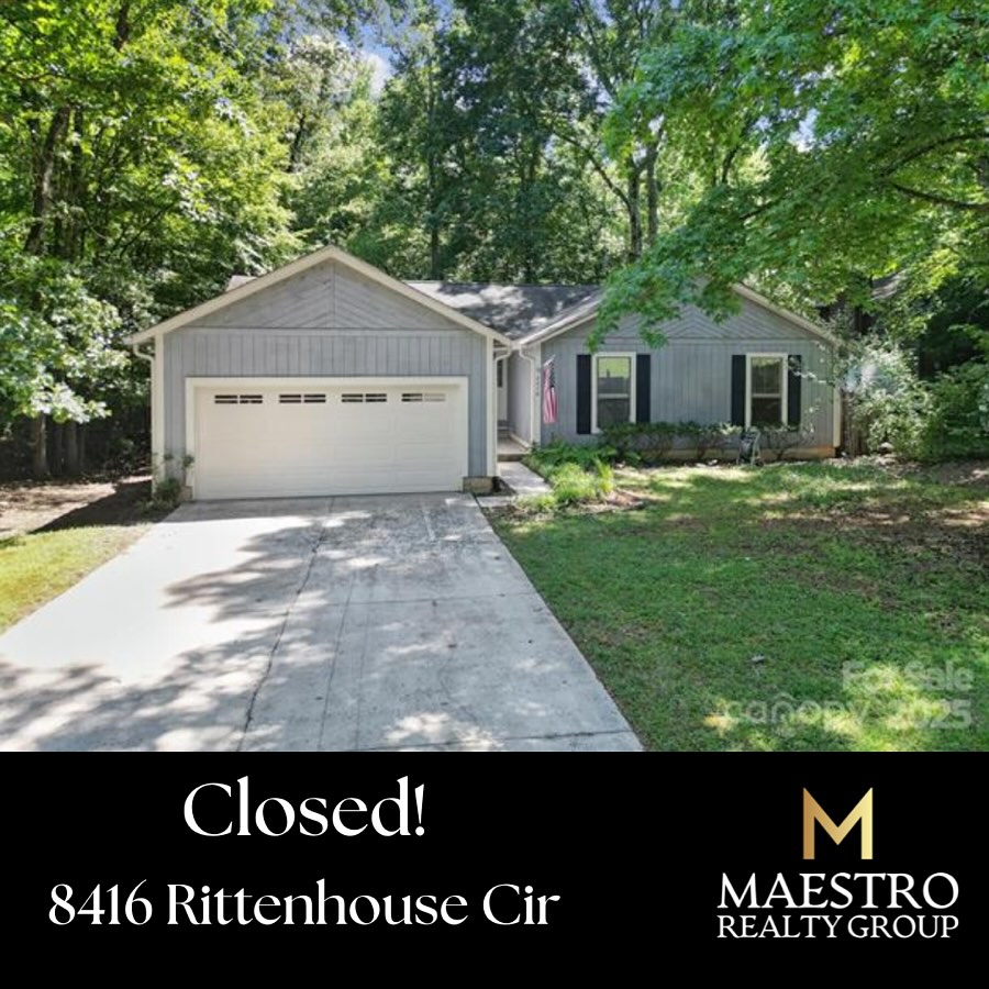 ✨ Closed! ✨
So excited for my awesome clients who snagged this beauty at 8416 Rittenhouse Cir in a multiple-offer showdown! 🏡
We moved fast, put together a strong offer, and came out on top. Can’t wait to see them make this place their own — it’s such a perfect fit!
#Closed #MultipleOffers #WinningBid #MaestroRealtyGroup #CharlotteRealEstate #HappyClients #NewHome #ClosingDay #NCRealtor