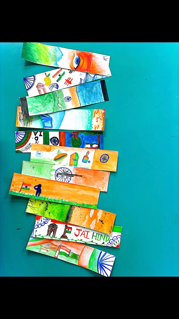 An introduction to watercolours in the workshop to enthusiastic artists! What an amazing time creating! Then came the challenge to only work with Indian colours to start our prep for 15th August! Creativity at its best ❤️🇮🇳
#watercolours #abstract #challangeaccepted #india #indiaindependenceday #indiacolours #workshop #lovewhatido