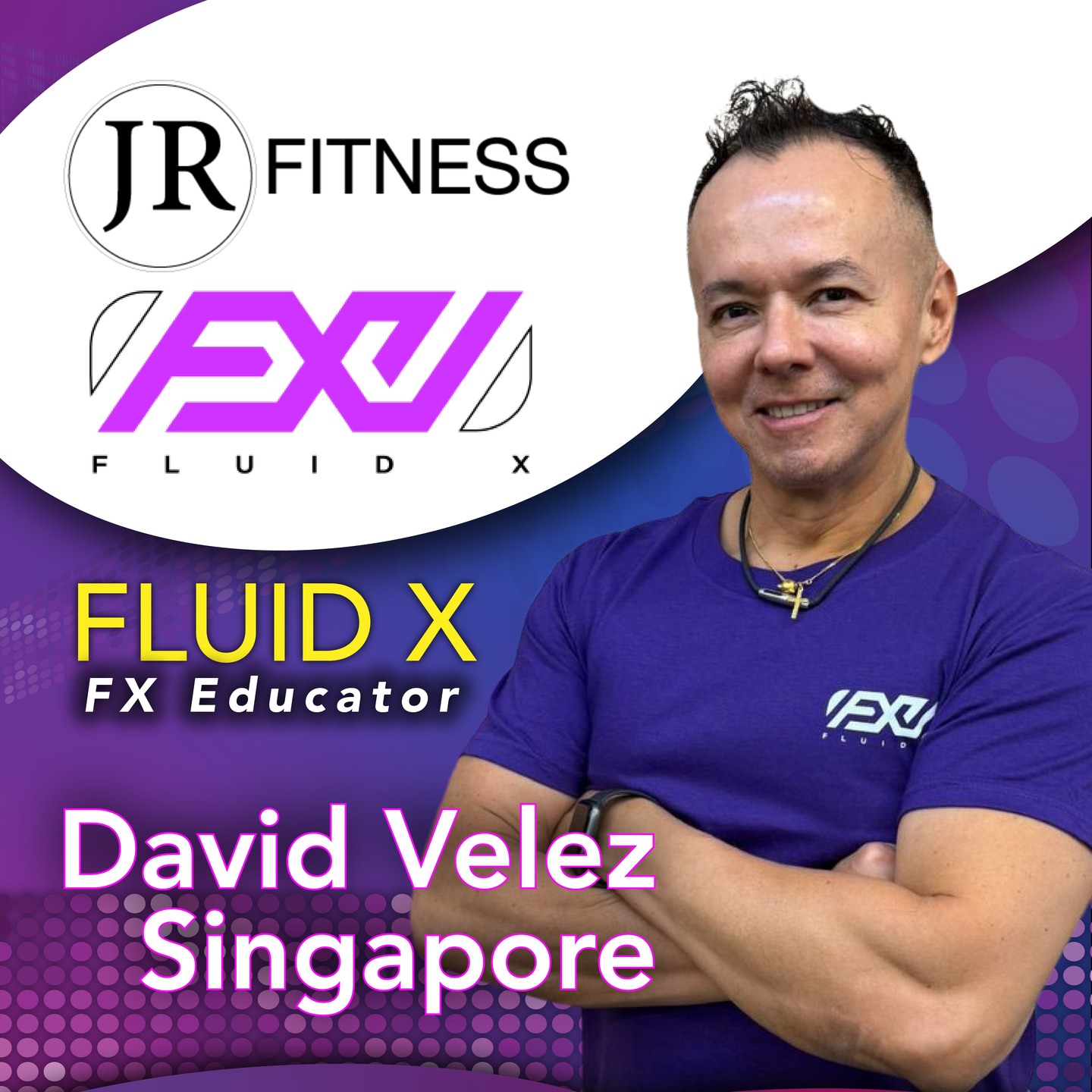 FLUID X
by FX Educator, David Velez (JR Fitness)
A combination of Strength and Cardio exercises into a total Full body workout. Strength exercises using aqua bag plus body weighted cardio bursts – an effective way to build lean muscle and burn fat at the same time. Full body workout with Tank 15 from power movements to strength, stability
DAY 1
20 Sept 2025, 12:30 – 13:15
Vanite World - Arena 2
https://www.vanite.world/events/fluid-x-by-fx-educator-david-velez-jr-fitness
DAY 2
21 Sept 2025, 11:45 – 12:30
Vanite World - Arena 2
https://www.vanite.world/events/fluid-x-by-fx-educator-david-velez-jr-fitness-1