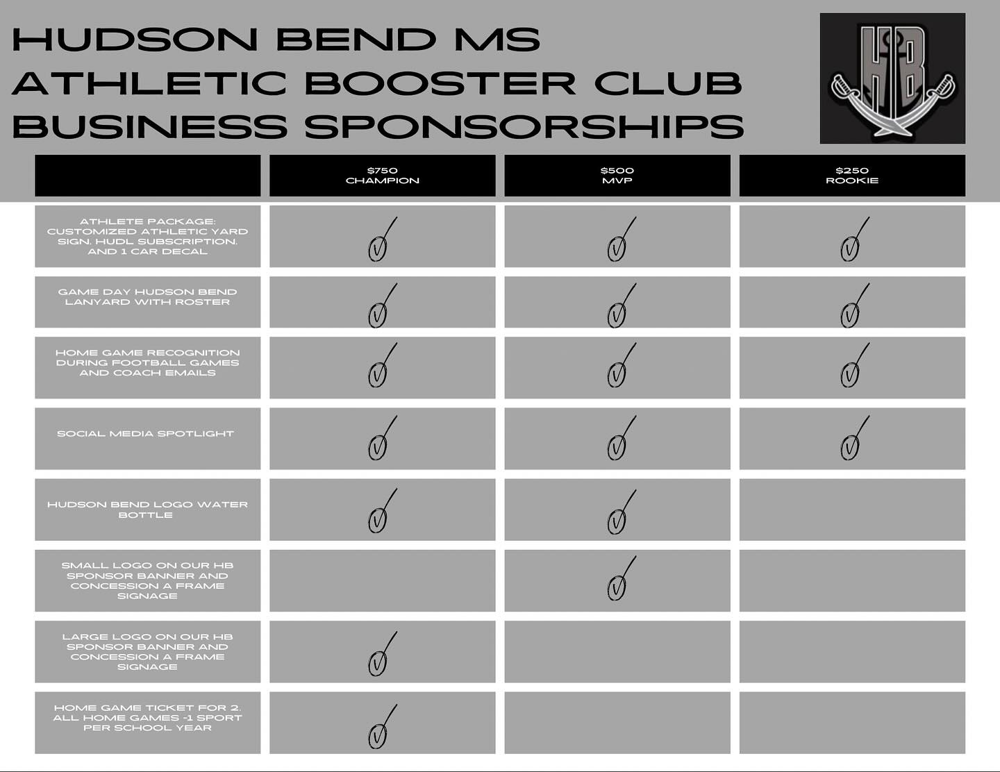 Calling all local businesses!!! Our athletic booster club would love your support!! Link is in bio.
