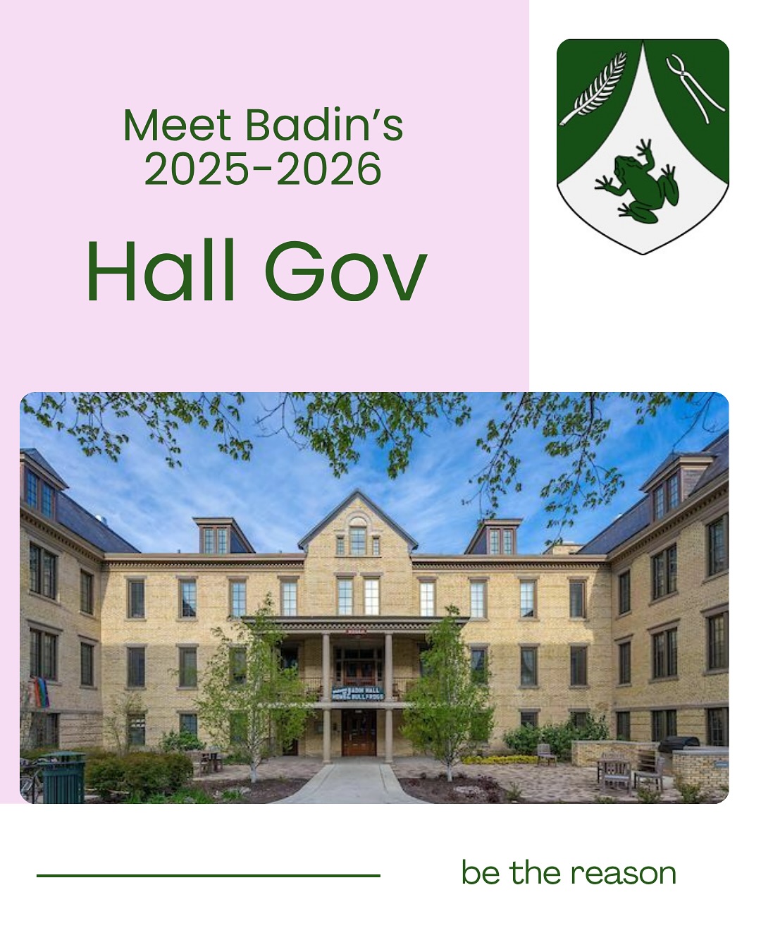 meet your 25-26 hall execs! these gals are pumped for an epic year🩷☘️💛💐
#bethereason