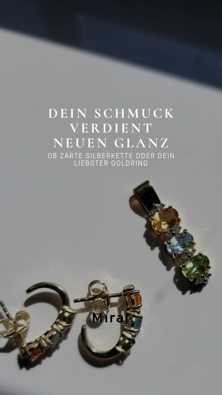 In unserer professionellen Schmuckreinigung sorgen wir dafür, dass deine Lieblingsstücke wieder in ihrer ursprünglichen Schönheit erstrahlen – schonend, präzise und mit größter Sorgfalt.
💍 Weil Qualität Pflege braucht – und echte Werte Aufmerksamkeit verdienen.
Lass deinen Schmuck von uns aufbereiten – für langanhaltenden Glanz und neue Wertschätzung.
#Schmuckreinigung #Silberschmuck #Goldschmuck #Schmuckpflege #Schmuckaufbereitung #Schmuckservice #JuwelierBremen #SchmuckBremen #Werteerhalten #Glanzbewahren #FeineSchmuckkunst #Schmuckliebe #BremenShopping #Qualitätspflege #MadeInGermany