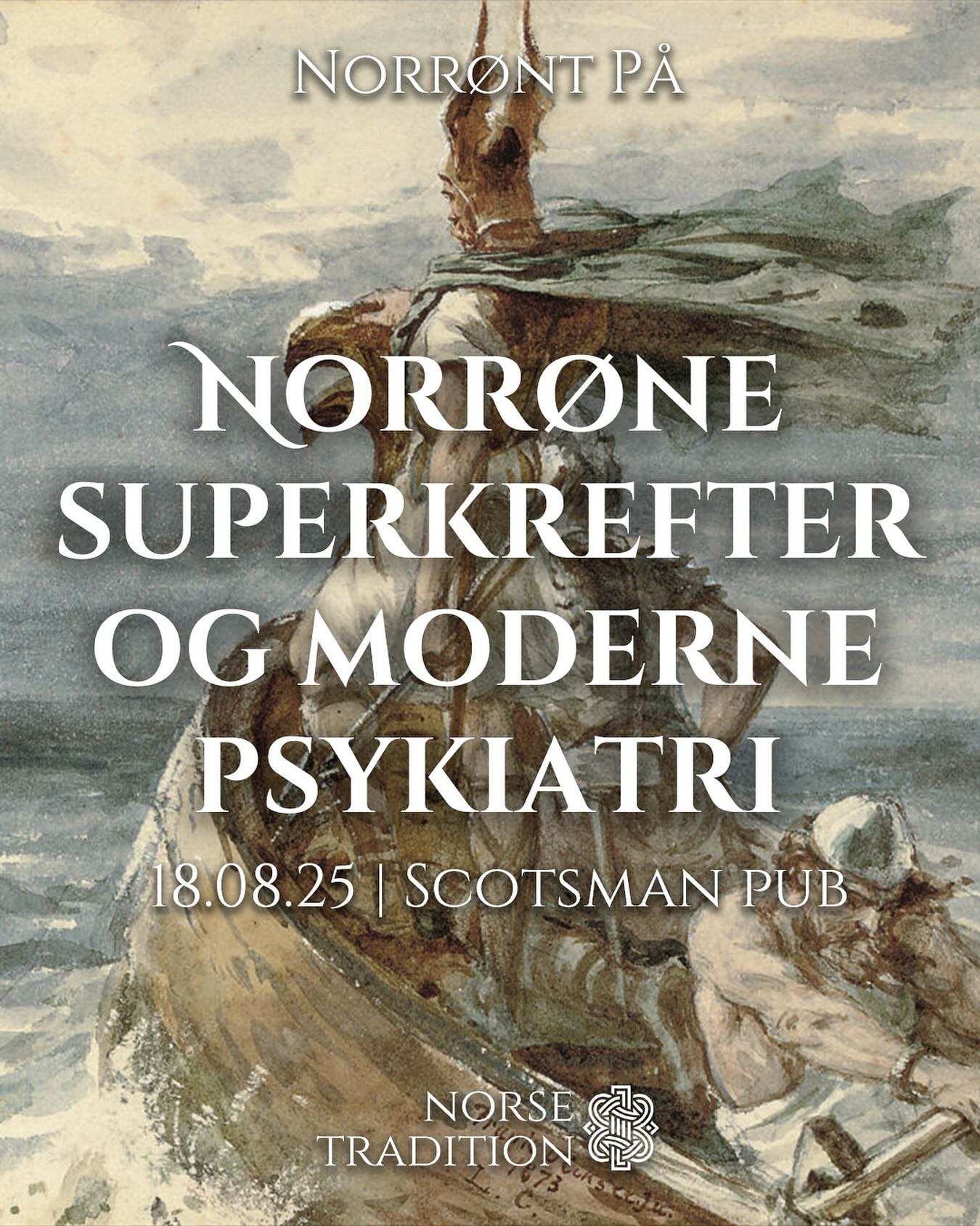 Come and join us for a fantastic lecture on the links between Norse superpowers and modern psychiatry, in which we will study how neurodivergent genes were selected in Norse society.
This lecture will be held by Henrik @tradyogi and historian @sturlae