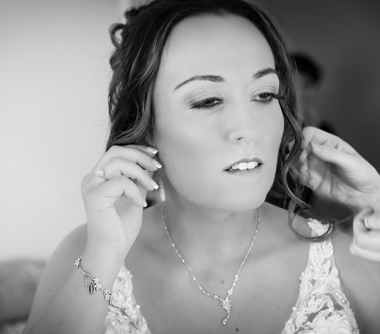 Another wonderful, naturally captured image of April getting ready for her wedding.