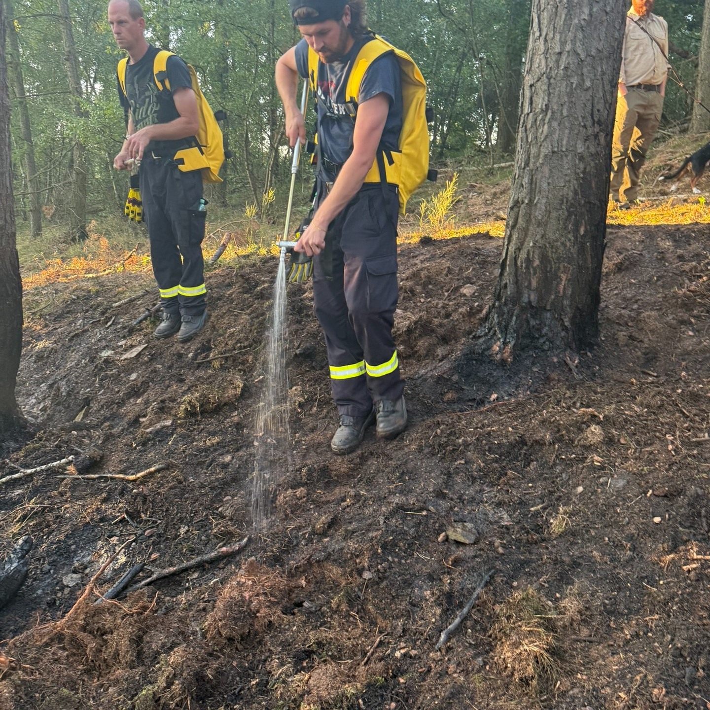 🔥 Waldbrand-Einsatz in Nideggen 🔥
Gestern unterstützte die IuK-Drohnen-Einheit des Kreises Düren die Feuerwehr Nideggen bei einem Waldbrand in schwierigem Hanggelände nahe Schmidt.
Mit der Drohne wurde die Brandausbreitung zunächst aus der Luft erkundet – so konnten zwei Löschmannschaften gezielt mit Löschrucksäcken und Spezialwerkzeugen vorgehen. 💪🌲
Dank Teamarbeit und viel Handarbeit war das Feuer am Abend unter Kontrolle. Ursache: leider wieder eine illegale Feuerstelle. 🚫🔥
Mehr Infos auf den digitalen Kanälen der Feuerwehr Nideggen. (pb)
#Feuerwehr #Waldbrand #Einsatz #Nideggen #Drohne #Teamwork #IOK #Brandbekämpfung