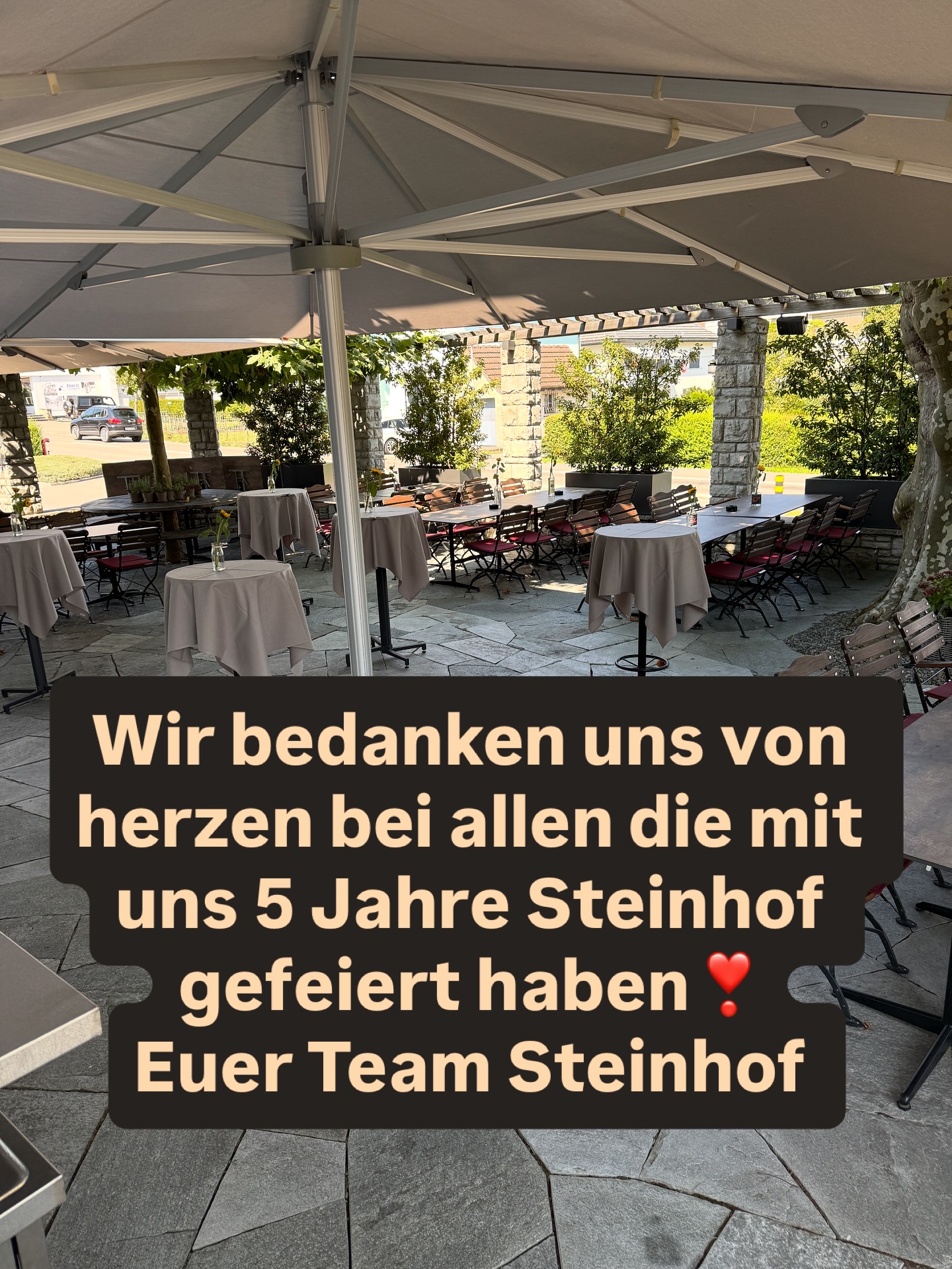 Ein grosses Dankeschön an euch alle☺️
Team Steinhof❤️