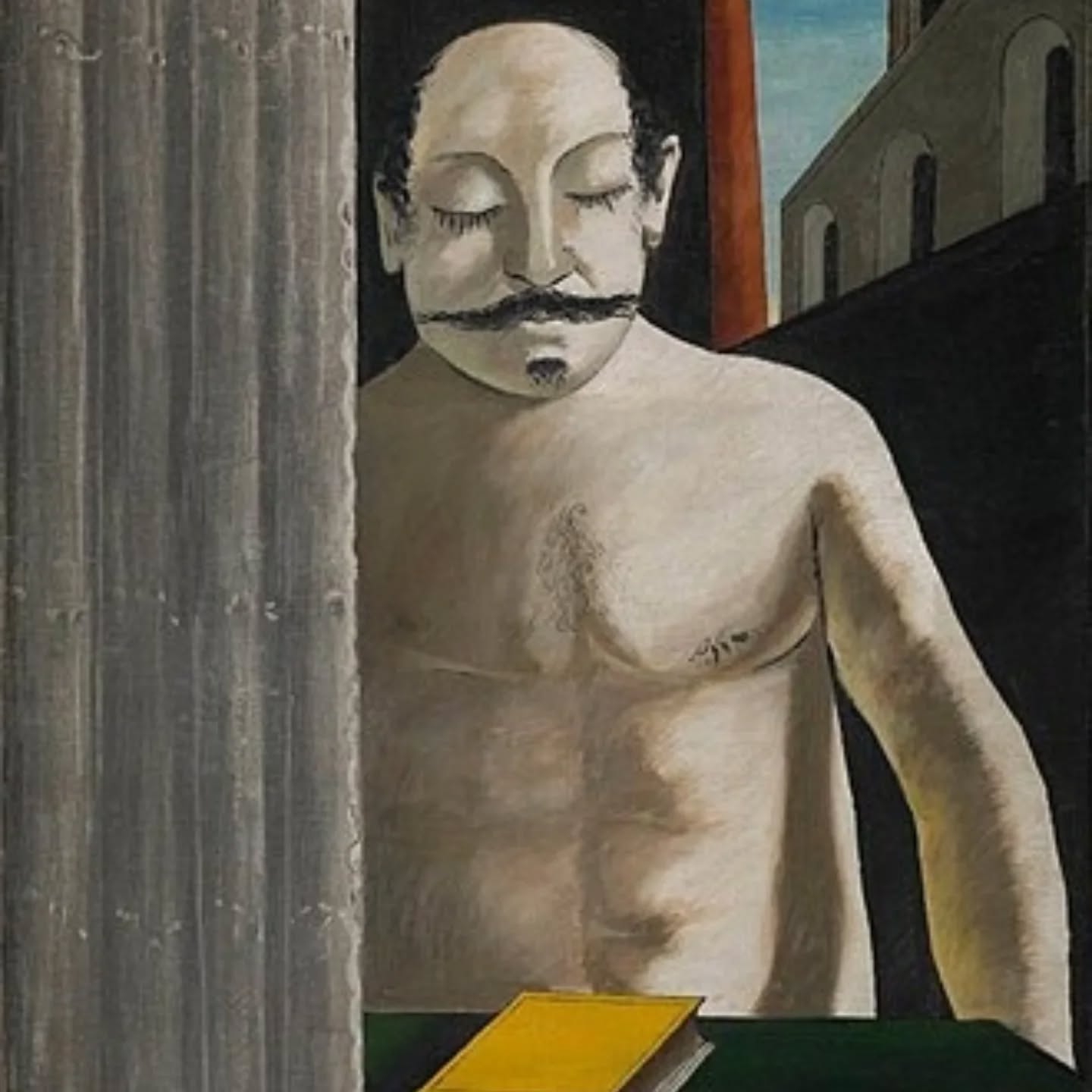 The Club Chairman refreshes himself on the rules of the games.
@jamesmarcusnorman #instagramimagetennis @new.balls.please
#giorgiodechirico