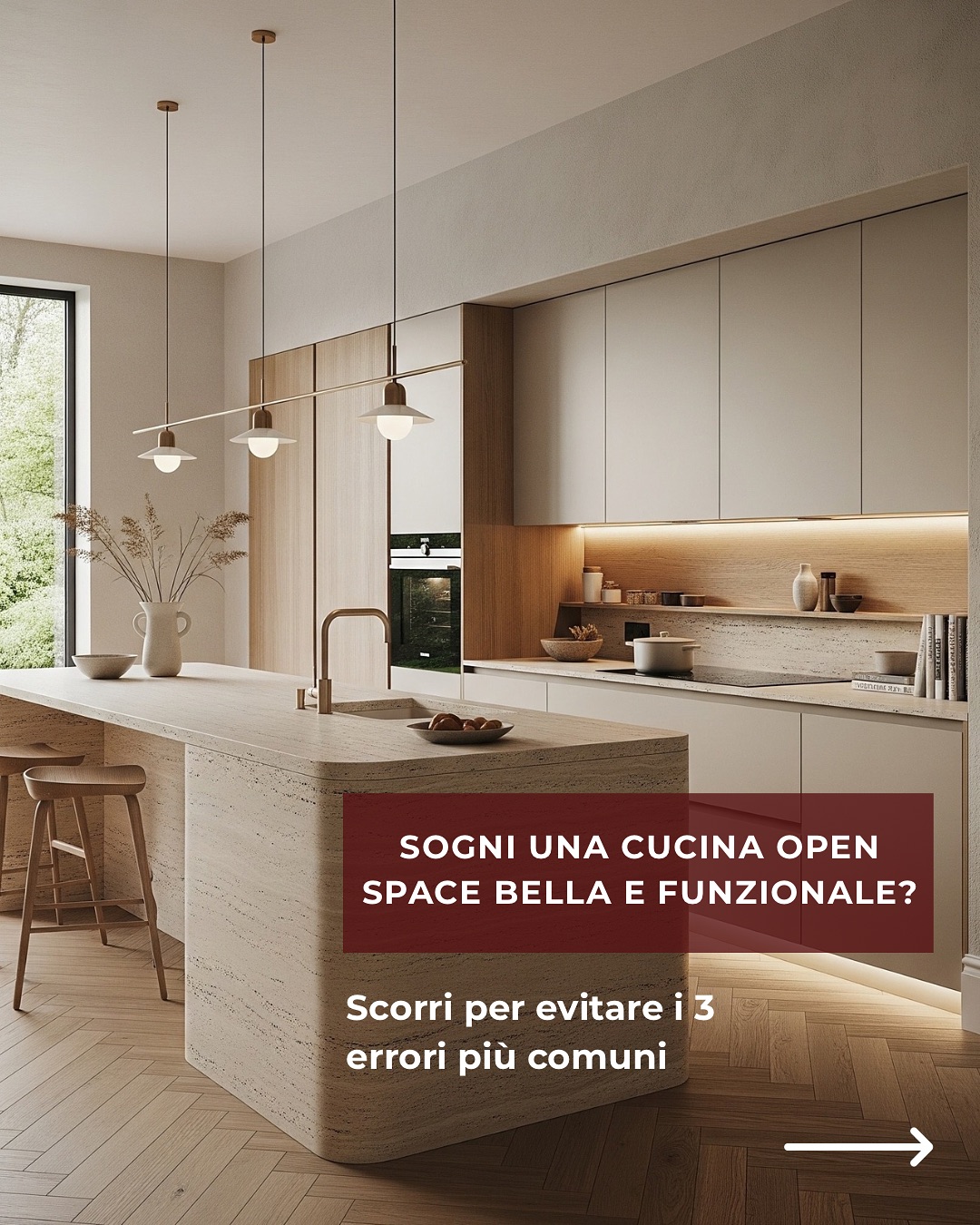✨ Una cucina open space può essere un sogno… oppure un incubo di disordine e rumori se non viene progettata bene fin dall’inizio.
Con questo progetto ti svelo 3 consigli chiave per avere una cucina bella da vedere e comoda da vivere ogni giorno:
▪️Come scegliere i materiali giusti
▪️Le misure minime da rispettare per non impazzire
▪️Le funzioni intelligenti da non dimenticare
👉 Salva il post per quando inizierai il tuo progetto.
👉 Vuoi evitare stress e perdere tempo tra mille scelte? Scrivimi in DM o su WhatsApp:
ti aiuto a progettare una cucina su misura per la tua quotidianità 🍓
.
.
.
.
.
#cucinaopenspace #tipsristrutturazione #architetturaresidenziale #interiordesignitalia #cucinamoderna #cucinasumisura #progettazioneinterior #designfunzionale #cucinaelegante #legnoepietra