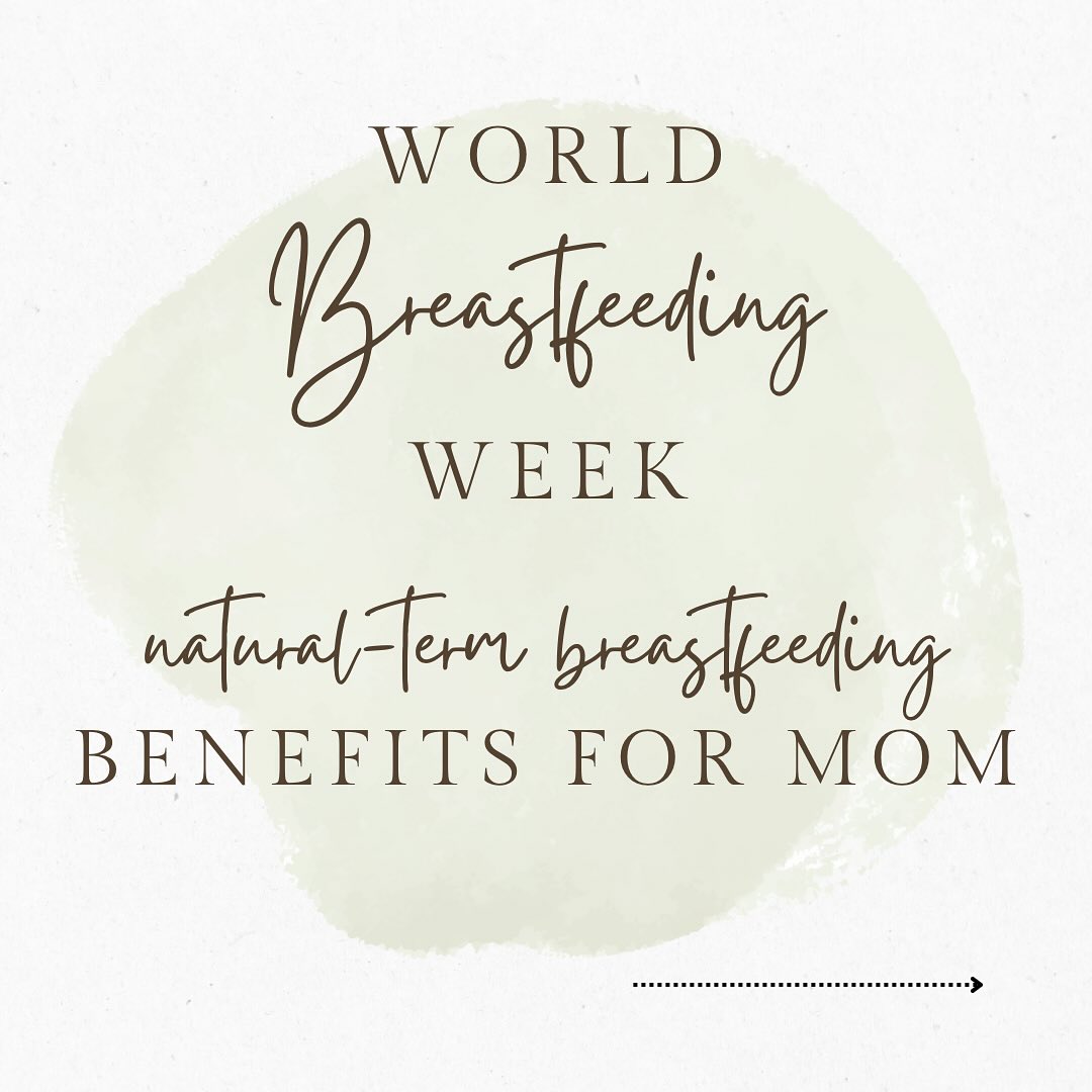 In honor of #WorldBreastfeedingWeek let’s talk about breastfeeding past the first 12 months.
Did you know that extended or natural-term breastfeeding has tons of benefits for both baby and mom? Let’s talk about how it benefits the mother:
Reduced Risk of Cancers: Breastfeeding for longer durations, including extended breastfeeding, is associated with a decreased risk of breast, ovarian, uterine, and endometrial cancers.
Improved Maternal Health: Studies indicate that extended breastfeeding may reduce the risk of type 2 diabetes, hypertension, and osteoporosis in mothers.
Facilitates Bonding: Extended breastfeeding offers a continued opportunity for close physical and emotional bonding between the mother and child, promoting a strong attachment.
#extendedbreastfeeding #naturaltermbreastfeeding #breastfeedingawareness