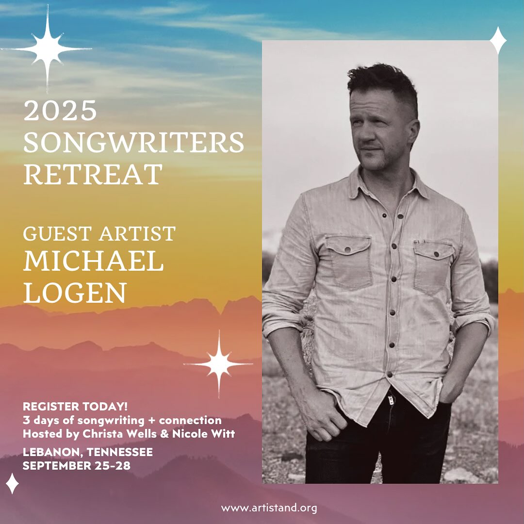 AHHHH!! We are so excited to announce special guest Michael Logen for the September songwriters retreat near Nashville!
When it comes to songwriting @michaellogen is among the best of us. He is also among the best humans. Michael brings heart, soul, voice and craft together to write song a that tell the truth while leaving audiences uplifted.
If you haven’t already planned to join us, here’s your reminder. Get your application in today while there’s still (a little) room.
Stay onsite or local. Let’s go! Time to catch some new songs together!!!🥳🎶