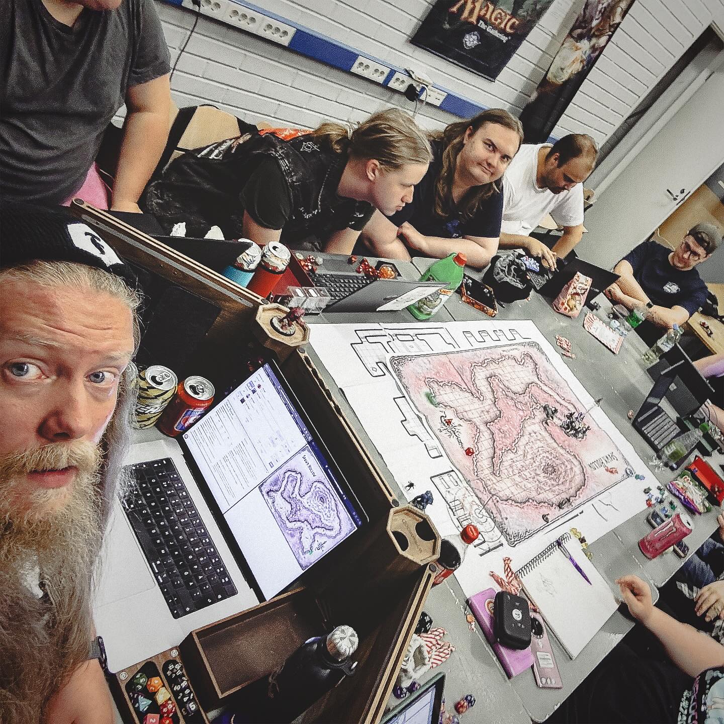 Phandelver and Below continued after the summer break!
The party pressed on in their desperate battle within the lair of the frog demons — a grotesque, twisted place where the air reeked of stagnant water and death. Dozens of slippery tadpoles writhed beneath their feet, snapping and biting at any exposed flesh, as the adventurers fought for their very lives.
But the fight came at a heavy cost. Three heroes fell, and one of them convulsed in the aftermath of a mortal blow, their body twisting and warping until they stood transformed into a green frog demon.
At last, the survivors found what they had been seeking — the second rune, its power the key to breaking open the sealed portal and stepping through into the distant, alien dimension.
#dnd #dnd5e #dungeonsanddragons #dungeonsanddragons5e #dungeonsanddragons5thedition #phandelverandbelowtheshatteredobelisk #adventurersleague #phandalin #farrealm #swordcoast #faerun #faerûn #dungeonmaster #gamemaster #dmlife #dungeonmasterlife #gmlife #gamemasterlife