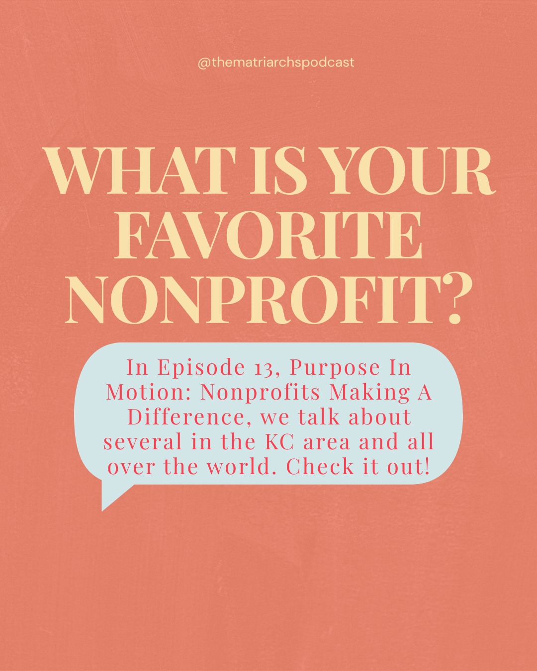 Have you listened to episode 13 yet!? These are some great resources to have. If you have any questions or need help connecting, let us know.
#nonprofits #Resources #thematriarchspodcast #newepisode