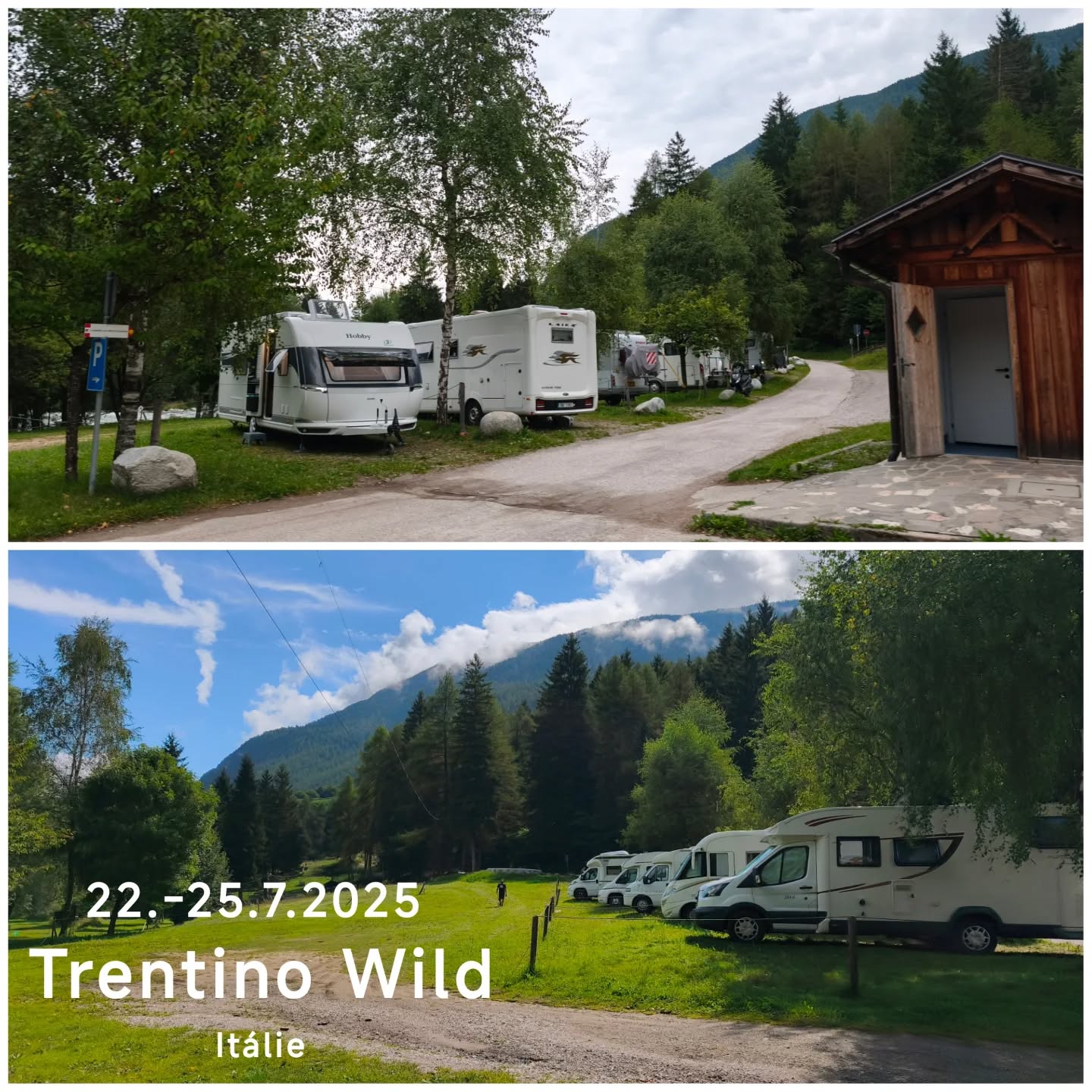 Pokud budete v oblasti #trentino a #caldes, tenhle #stellplatz si nenechte ujít... Za 9€ na noc jste hned u řeky s výhledem na ni, nad hlavou vám občas pro sviští dítě na laně z lanového centra, k dispozici je skvělé hřiště a jste hned na cyklostezce #valdisole.
Na parkovišti je i WC a pokud je pro vás důležitější propojení na elektřinu než výhledy, i tu lze (tmě a příplatek?) na větším parkovišti hned u hřiště.
V @trentino_wild si můžete navíc domluvit různá dobrodružství, počínaje super lanovým centrem a konče ratingem...
📍46.3613949N, 10.9448006E
Co se dá v okolí podniknout, najdete v našich Reels.
#vimteamcz #visititaly #park4night #parkovanivitalii