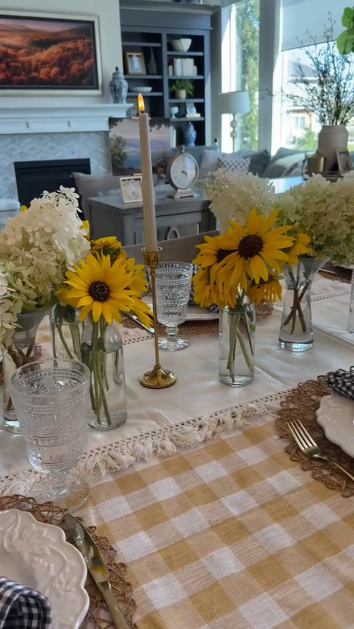 Do you do a back-to-school dinner?
There’s something special about marking the start of a new school year with a table that sets the tone for the days ahead. This year, our theme is “Turn to the Light and Be the Light for Others.”
I wanted the design to reflect that message in a way that felt fresh, warm, and hopeful—so sunflowers were the natural choice. These blooms are known for following the sun, and they remind us to always turn toward the light.
Here’s to a school year filled with growth, kindness, and a whole lot of light!
#BackToSchoolDinner #TablescapeInspiration #InteriorDesign #FaithAndFamily #SunflowerSeason #DesignWithMeaning #BeTheLight #TurnToTheLight #BackToSchoolTradition #TableDecorInspo #SeasonalDecor #HomeWithPurpose #InteriorDesignerLife #GatherAndCelebrate #StyledTable