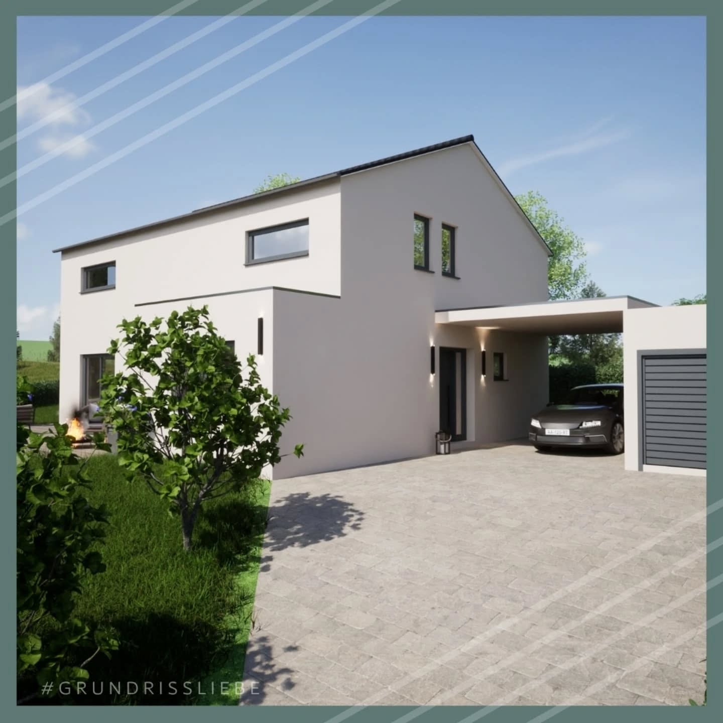 159m2 offenes und vor allem flexibles Wohnkonzept😄
Vor allem das barrierefreie Gästezimmer im Erdgeschoss bietet alle Möglichkeiten, ob aktuell als Büro, oder später als Schlafzimmer, jede Nutzung ist möglich 👍🏻
Im Obergeschoss ist die Ankleide abgetrennt geplant, so dass jeder ohne den anderen zu stören diese nutzen kann, wie findet ihr das Konzept?
#grundrissliebe #FertighausWeiss #Hausbau #Grundriss #Satteldach #erker #holzhaus #freiePlanung #archlovers #architecture #interior2you