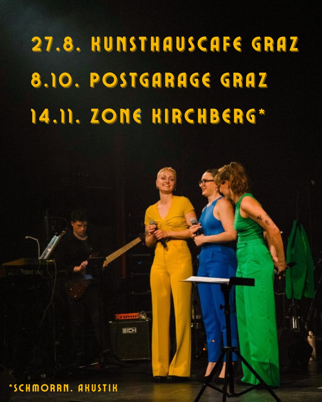 Halloooooo🙋🏻♀️🙋🏻♀️🙋🏼
Wir dürfen wieder bissl singen und gfrein uns, wenn ihr kommts 🥰 bis daaaaaaaaann🤩