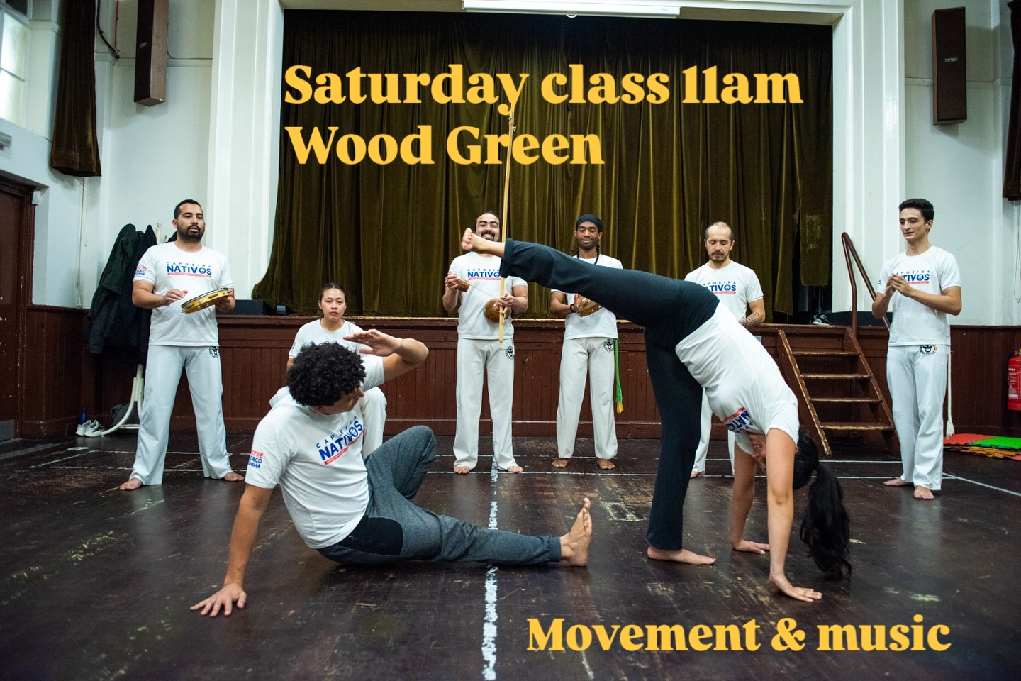 Join our class every Saturday
11am
Suitable for beginners
Location: Cypriot Community Centre
Booking at www.capoeiranativos.uk