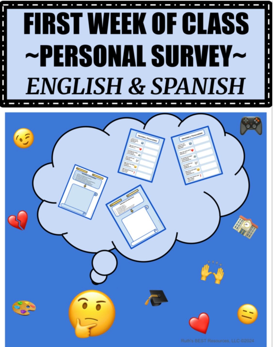 ✨ New Resource Alert! ✨
Excited to share my Bilingual Personal Survey Bundle – designed to keep students engaged, inspired, and expressing themselves in English & Spanish! 🌟 Perfect for bilingual classrooms, ESL/ELL programs, and language learners everywhere.
📚 What’s Inside:
✅ Editable Slides – type answers directly or add images
✅ Printable Scroll-Themed Handouts – pen & paper fun!
✅ Progressive Topics – 6 prompts each, from simple to complex thinking
✅ Bilingual Flexibility – easily switch between English & Spanish
✅ Supports self-expression, cultural appreciation & language growth
💡 Topics Include:
1️⃣ Interests & Preferences
2️⃣ Feelings & Experiences
3️⃣ Relationships & Influences
4️⃣ Self-Identity & Personality
5️⃣ Imagination & Aspirations
6️⃣ Learning Styles & School
🌍 Give your students the tools to share their voice, celebrate their culture, and grow their language skills – all while making learning FUN!
🛒 Grab it now:
Ruth’s BEST Resources on Teachers Pay Teachers
#TeachersOfInstagram #BilingualEducation #ESL #ELL #LanguageLearning #DualLanguage #TeacherLife #EdTech #PrintableResources #SpanishTeachers #EnglishLanguageLearners #CulturalAppreciation #ClassroomActivities #TeacherResources #LanguageGrowth #BilingualClassroom #TeachingEnglish #LearnSpanish #BilingualBundle #InclusiveEducation #LanguageDevelopment #WorldLanguageTeachers #TeachingTips #bilingualteachers