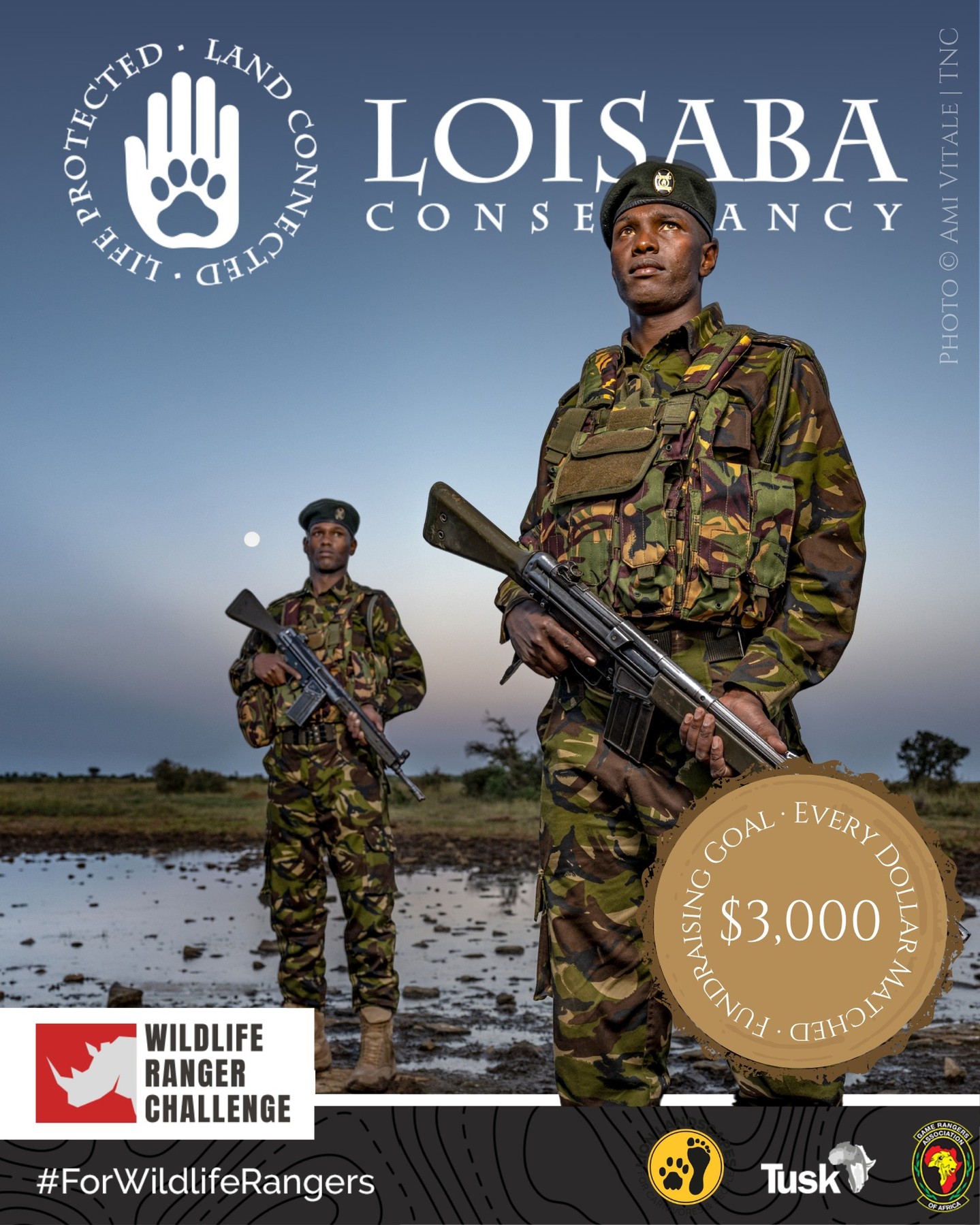 Every donation protects more than just wildlife — it protects the rangers too.
As part of the Wildlife Ranger Challenge, Loisaba is aiming to raise $3,000 to support our ranger team as they patrol and protect 58,000 acres of critical habitat — and beyond.
Organised by @tusk_org, the WRC highlights the diverse roles rangers play: from frontline conservation and anti-poaching to supporting communities and securing wildlife corridors across northern Kenya.
Your donation helps fund:
🛡️ Anti-poaching patrols
🩺 Healthcare and insurance
🎒 Vital equipment and ranger welfare
🧭 Cross-boundary conservation efforts
💥 Every donation is matched by Mark Scheinberg — doubling your impact.
🔗 Donate today: https://wildlife.rangerchallenge.org/campaigns/Loisaba-Conservancy (link in bio)
Photo © Ami Vitale | Courtesy The Nature Conservancy
#WildlifeRangerChallenge #ForWildlifeRangers #LoisabaConservancy #LandConnectedLifeProtected #FrontlineConservation #RangersLeadTheWay #RhinoProtection #ProtectWildlife #TuskTrust #ConservationInAction #SupportOurRangers #TrainLikeARanger #LaikipiaConservation #SupportOurRangers @tusk_org @lionlandscapes @gamerangersassociationofafrica