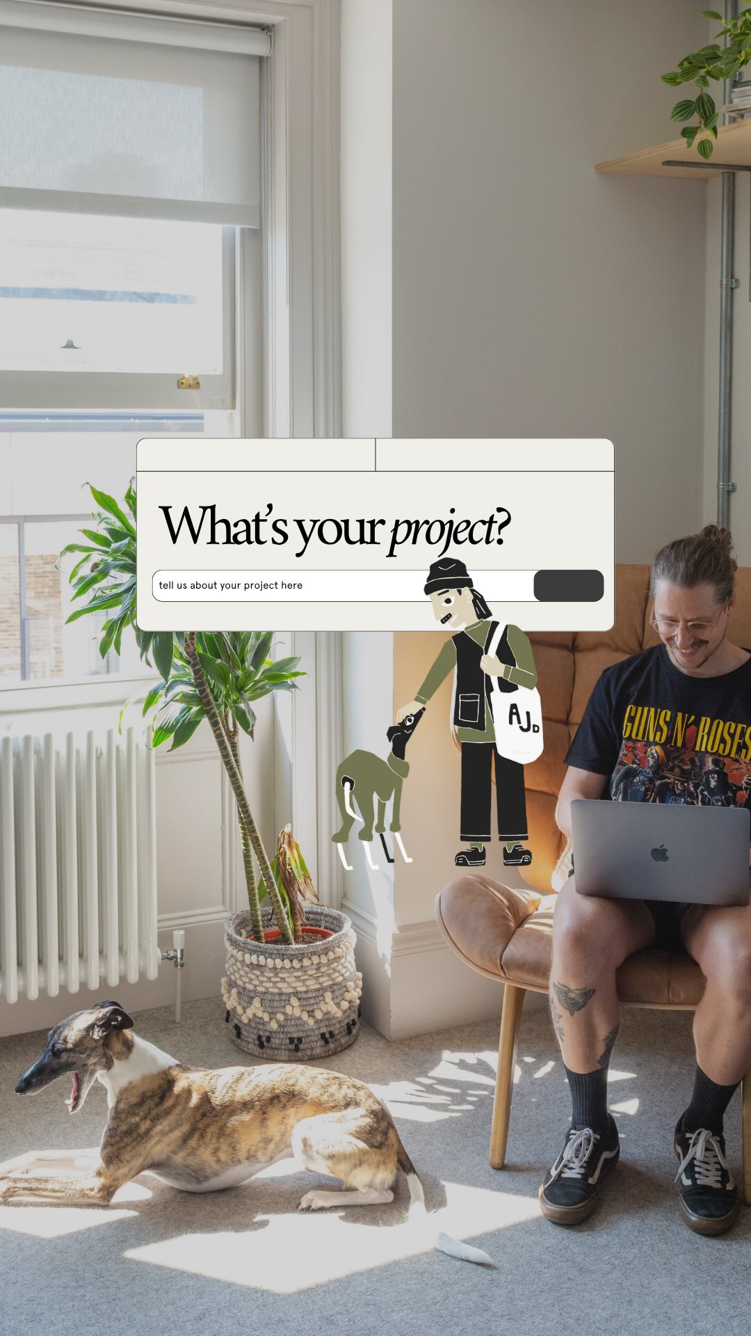 So… what’s your Project?
We caught up with AJ, one of our brilliant members, to hear all about his latest creative collaboration with @jennyorhunt . AJ’s a Brand and Illustrator Designer, and his work is as thoughtful as it is bold.
You can check out what he’s been up to over on Instagram 👉 @adamjenkins.design