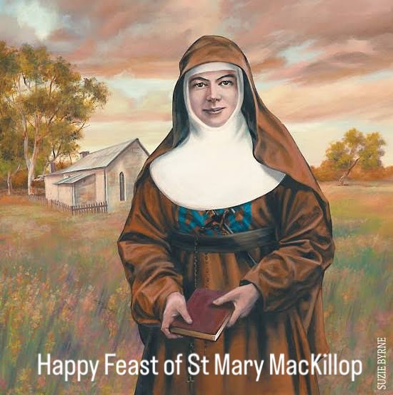 Today is the Feast of St Mary MacKillop, Australia’s first saint. May she intercede for us, as we follow her example to “never see and need without doing something about it.” St Mary of f the Cross MacKillop pray for us!