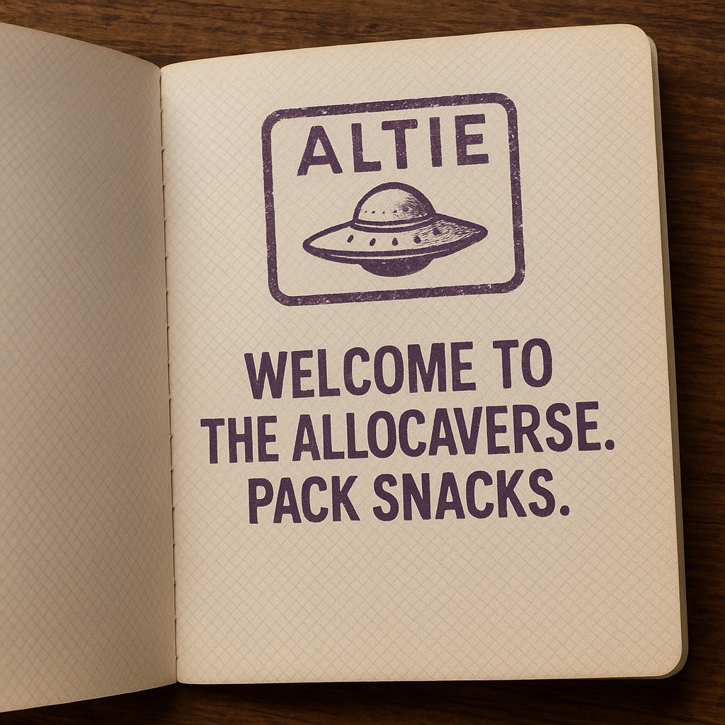 Want $ALTIE?
Don’t ape in. Just read and vibe.
It’s your passport to the weirdest investing comic multiverse.
#allocaverse #comics #fun #meme #finance #altcoin