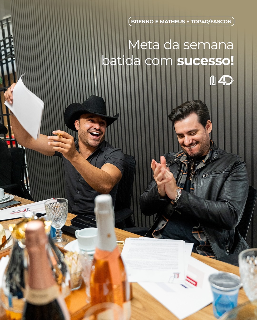 Meta batida com sucesso!
O sábado aqui está encerrando com muitas vendas saindo. Agora, depois de tanto trabalho, um merecido brinde no fim de semana.
Que hoje, amanhã e sempre, nosso trabalho continue trazendo frutos. É hora de colocar a carne na brasa, a bebida pra gelar e celebrar. Vamos lá?