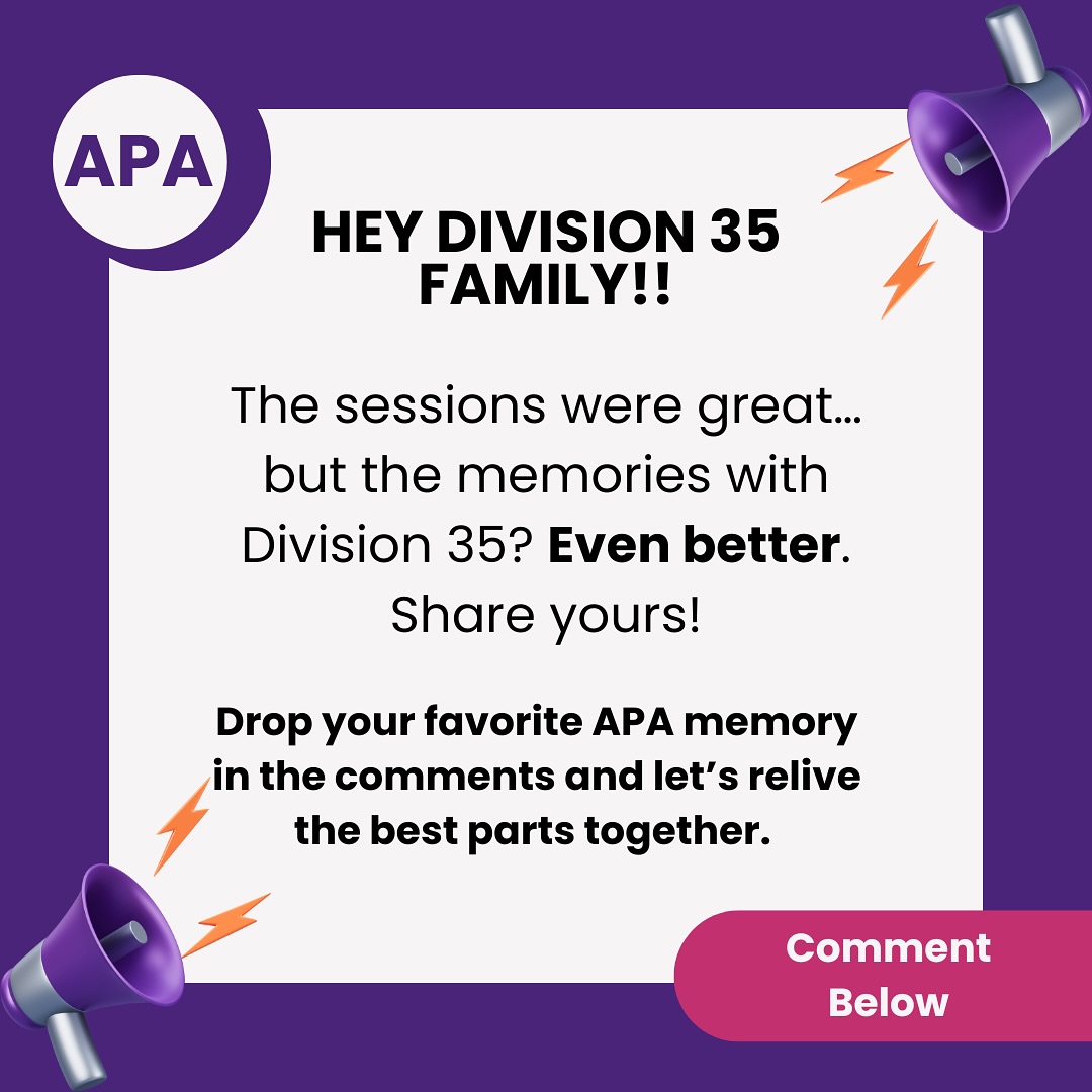 APA 2025 was one for the books! 📚 And what we REALLY REALLY WANT is for you to help us RELIVE the moments
From inspiring keynotes to catching up with colleagues and discovering new ideas, there was so much to take in.
💬 We want to hear from you: What was your favorite moment or memory from this year’s convention? Was it a session that shifted your perspective? A hallway conversation that sparked a new idea? Or maybe a fun night out with friends?
Drop your favorite APA memory in the comments and let’s relive the best parts together. 🗣️👇