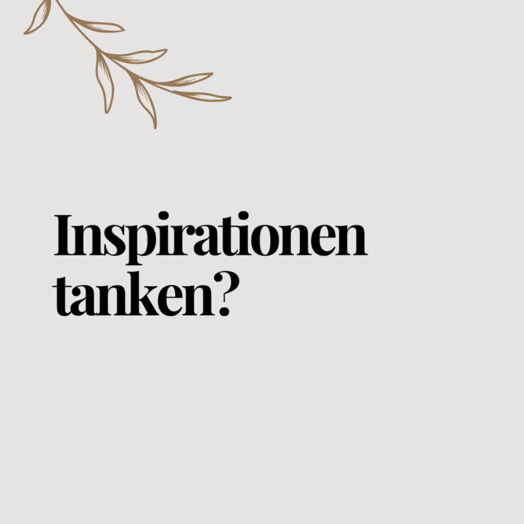 Schon bald ist es wieder soweit. Wir treffen uns unkompliziert und ganz einfach, um Inspriationen zu tanken - jetzt dabei sein. Weitere Infos: Link in Bio
