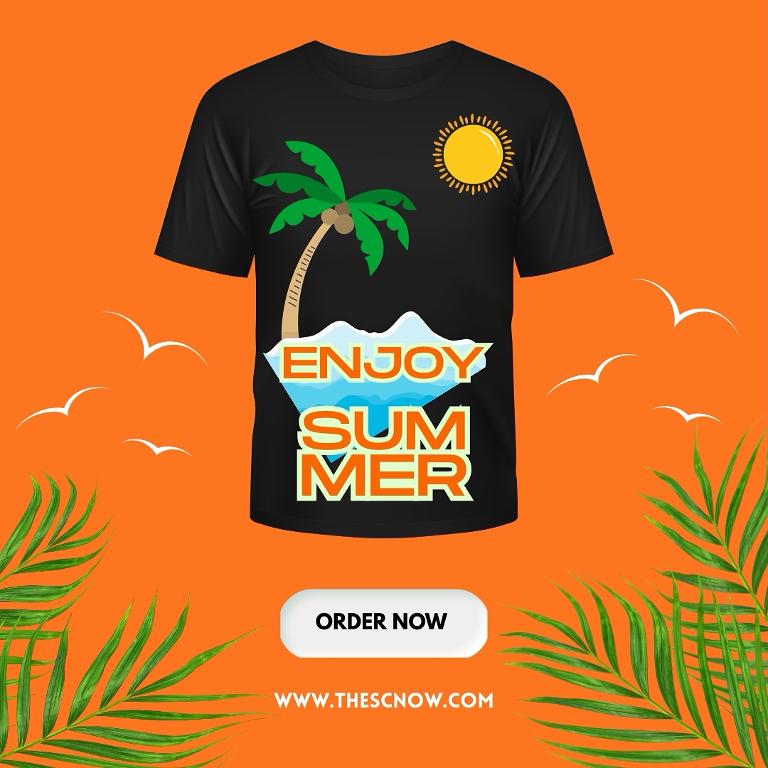 "Soak up the sun in style with our new 'Enjoy Summer' tee! 🌴☀️ Featuring a vibrant palm tree design, this must-have shirt captures the carefree spirit of the season.
#SummerFashion #SummerFashion
#beachstyles
#VacationVibes
#TropicalStyle
#HotWeatherOutfit
#SummerTShirt
#SummerStyle
#SummerEssentials
#HotWeatherClothing #tshirt #tshirtonline #tshirtsdesign #tshirtcollection #foryou #hoodie #outfits #outfit #outfittoday #outfitlove #morocco