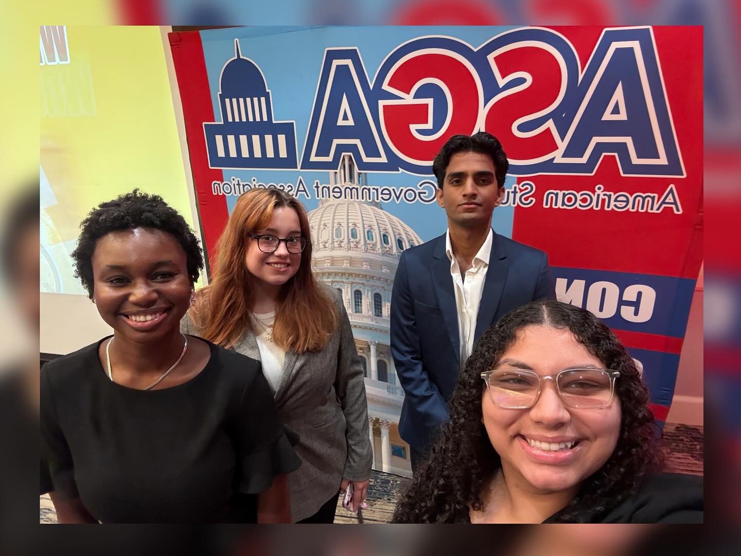 Last week, members of our 50th Senate headed to Boston for the American Student Government Association (ASGA) Conference! 🇺🇸📚 Led by our SGA President, Cassy De Pina ( @cassydepina ), our delegation included Senator Brianna (@briannah.05 ) from the Honors College, Senator Paula (@bhxdie_wit.da_bxdy ) from the College of Nursing & Health Sciences, and Student Body Representative Daniyal. Together, they connected with student leaders from across the country, gathered fresh ideas, and gained inspiration to make UMass Dartmouth’s SGA stronger than ever. Thank you @asgaonline for hosting such an incredible event—we’re excited to put what we’ve learned into action! #ASGABOS25